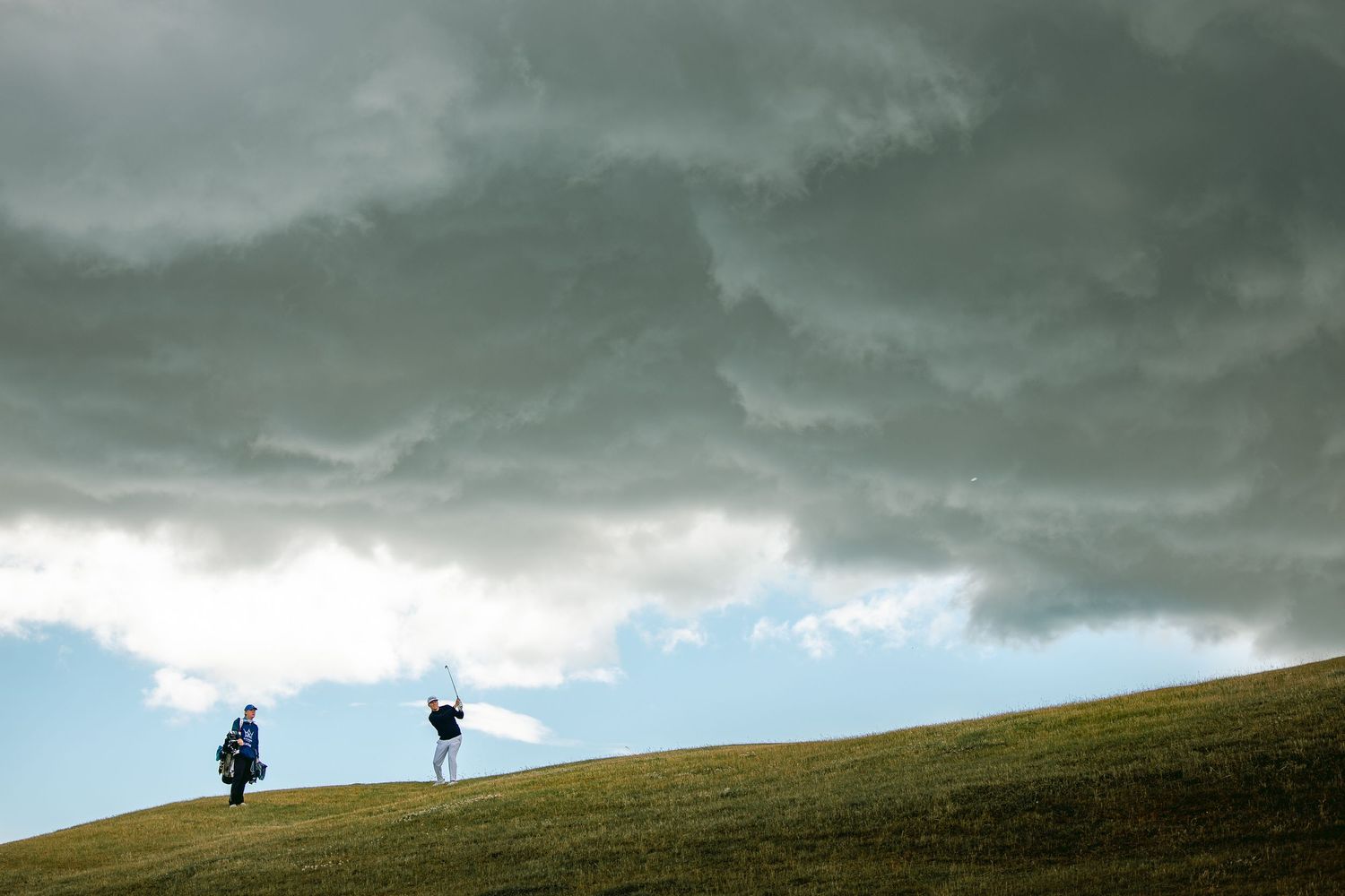 Stunning, cloudy view at kingsbarns links