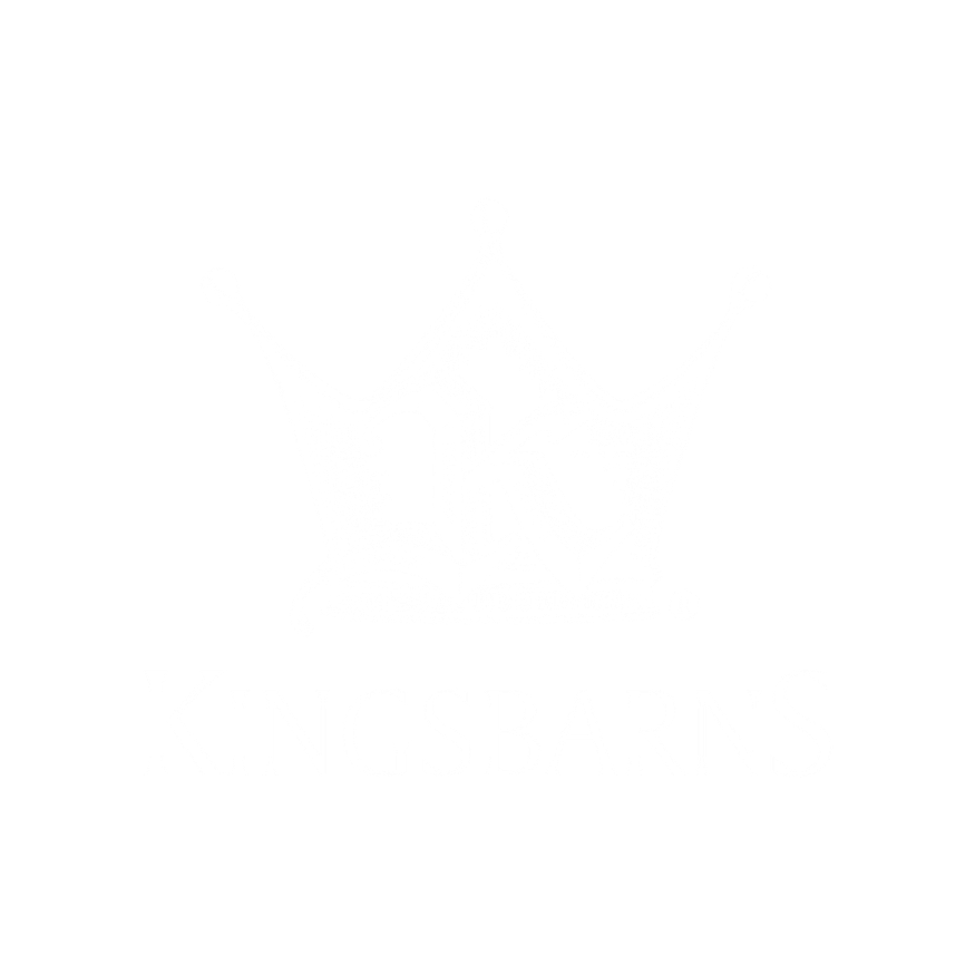 Kingsbarns Links logo, white
