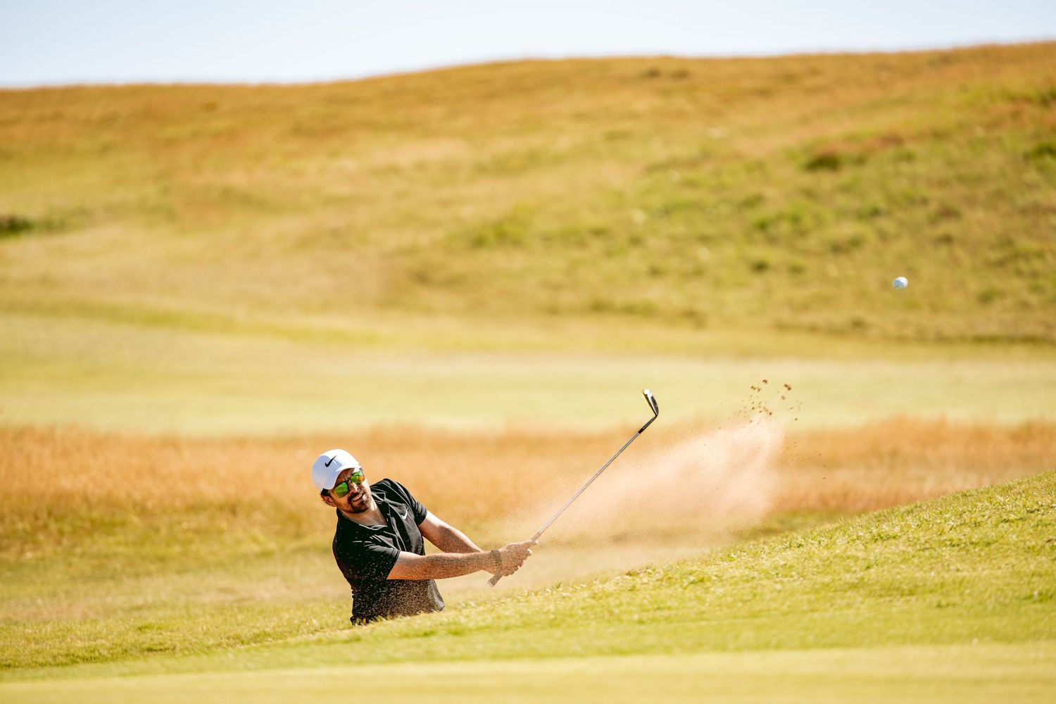 A golfer at Kingsbarns Golf Links played a perfect hit.