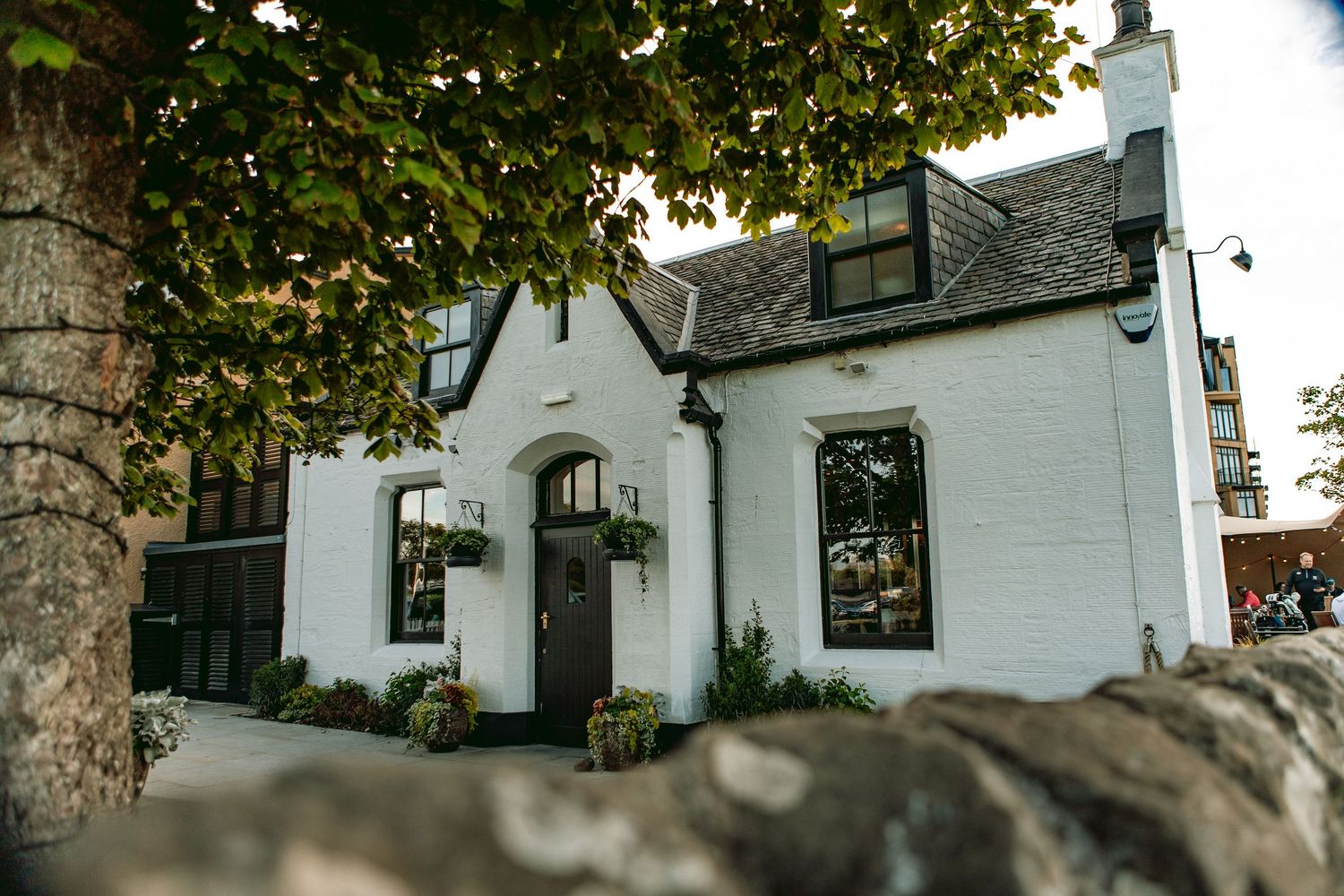 Side View of building front at Old Course, St Andrews Links