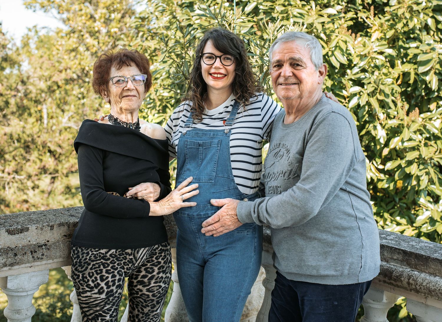 Famille, grand parents, grossesse