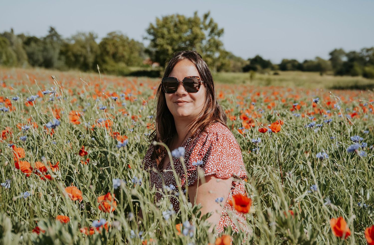 portrait, coquelicot