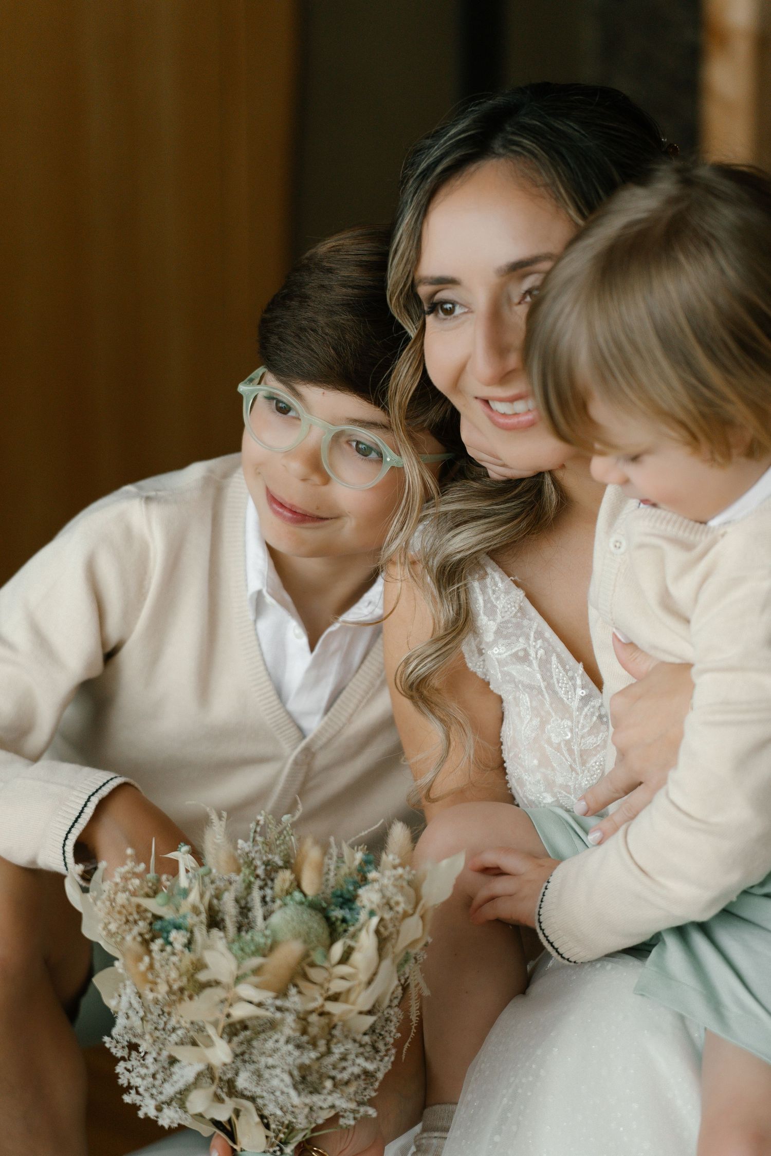 Sofia sharing moments with her kids at Charm Nature Boutique Hotel in Sintra