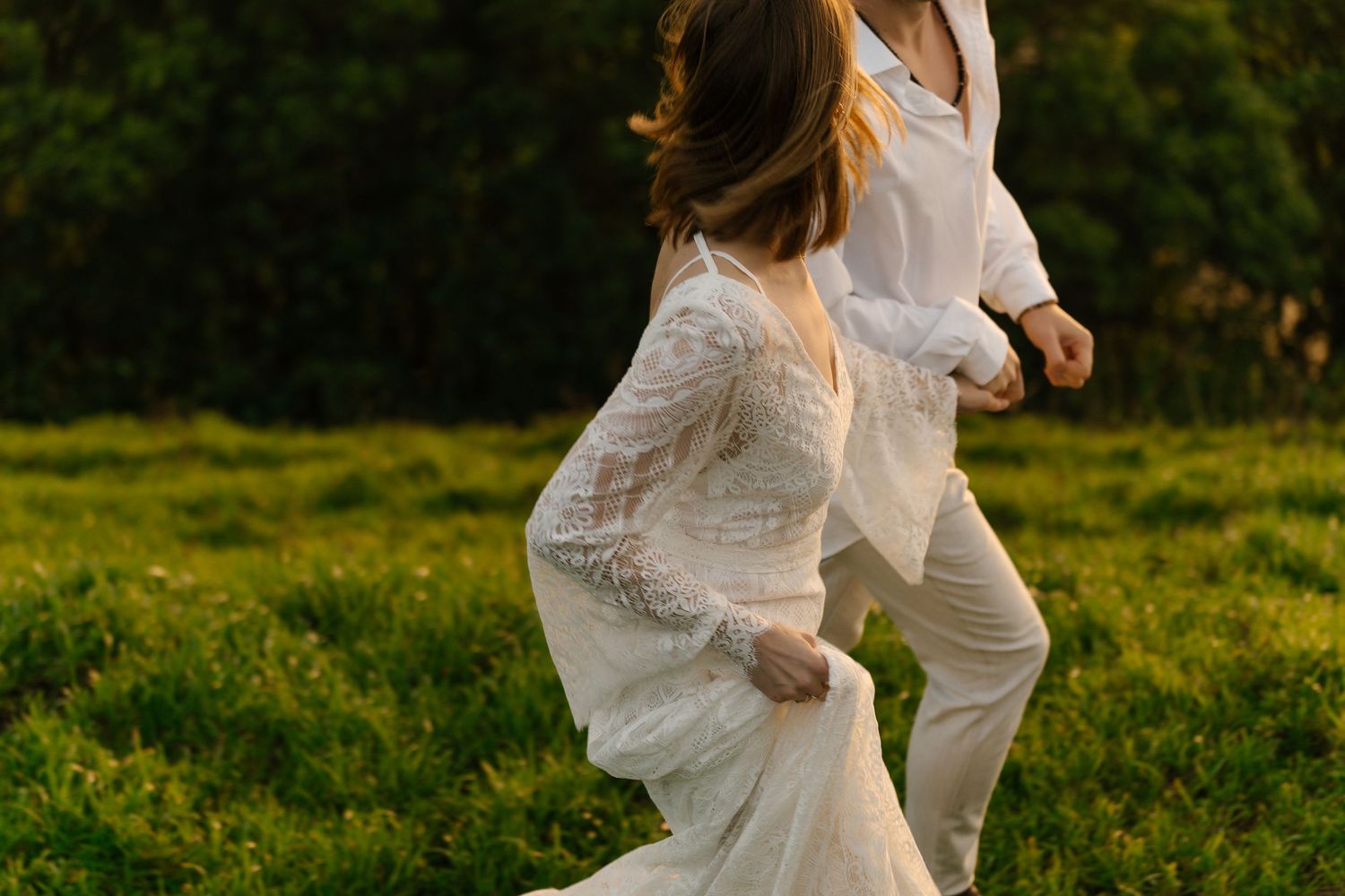 Intimate wedding moments captured in the lush landscapes of the Azores