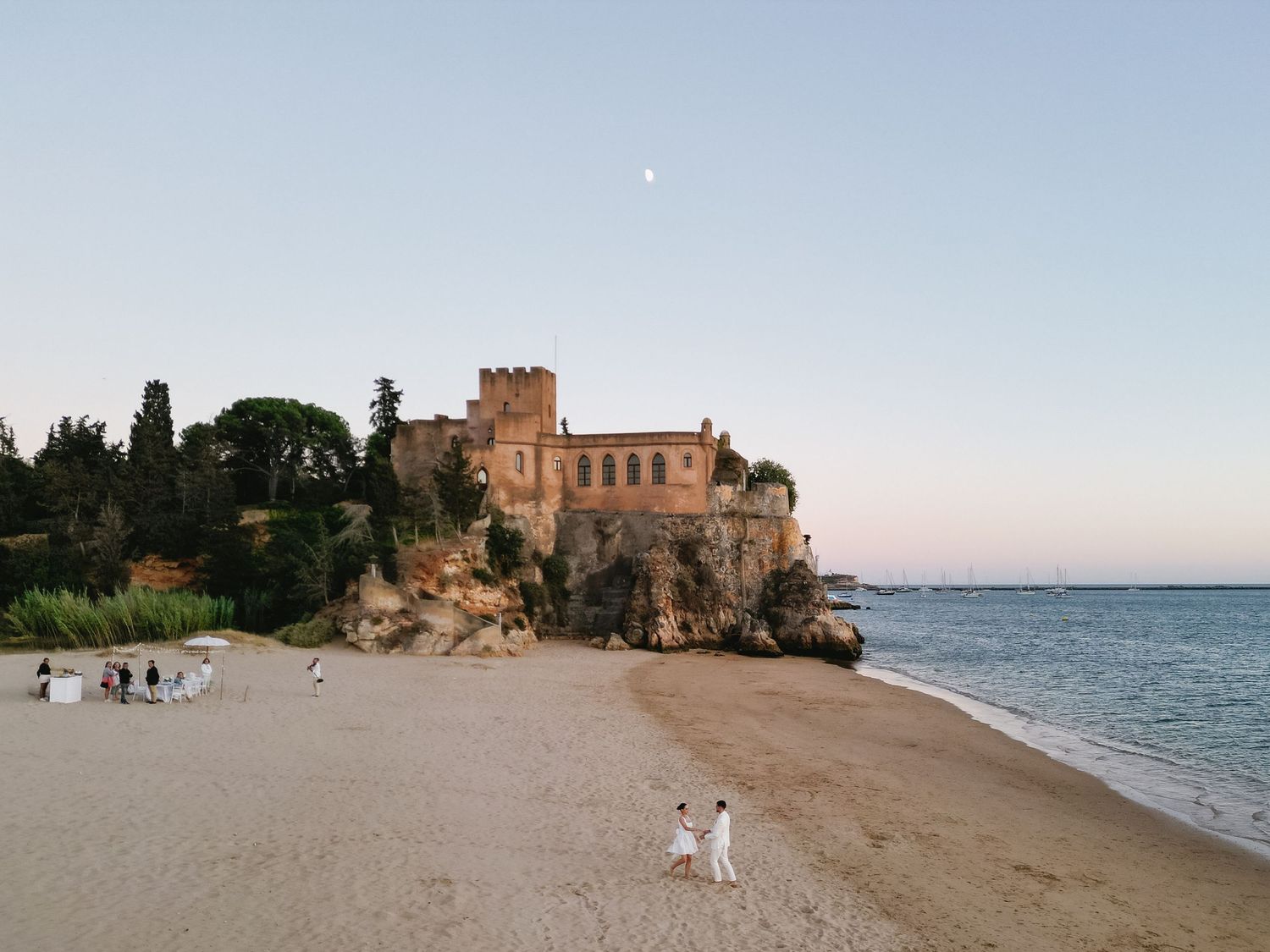 Praia da angrinha during sunset, Algarve