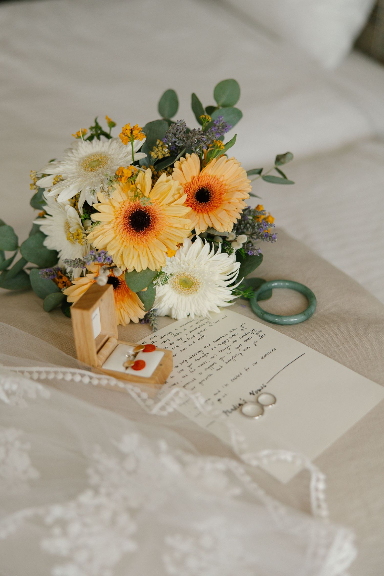 Bridal bouquet during a wedding in the Algarve