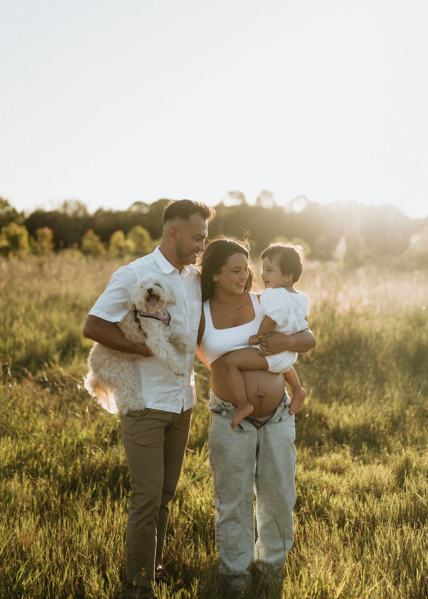 Penrith maternity session outdoors at sunset