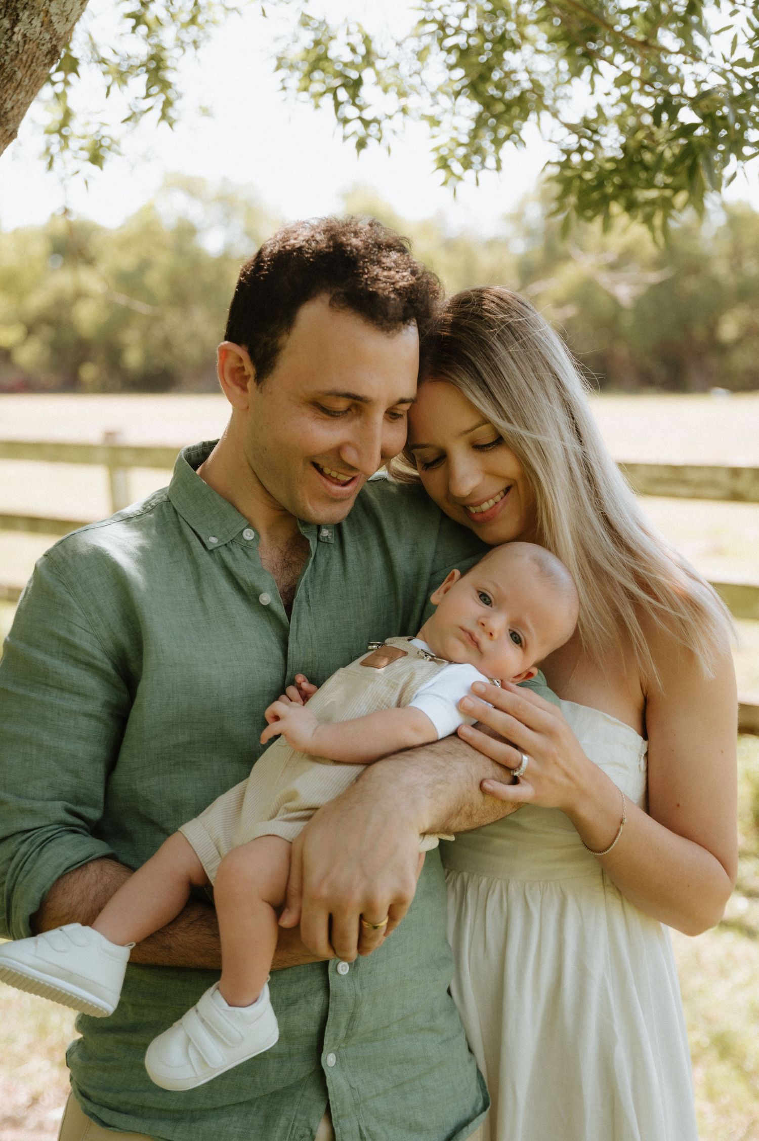 Penrith family session outdoors at sunset