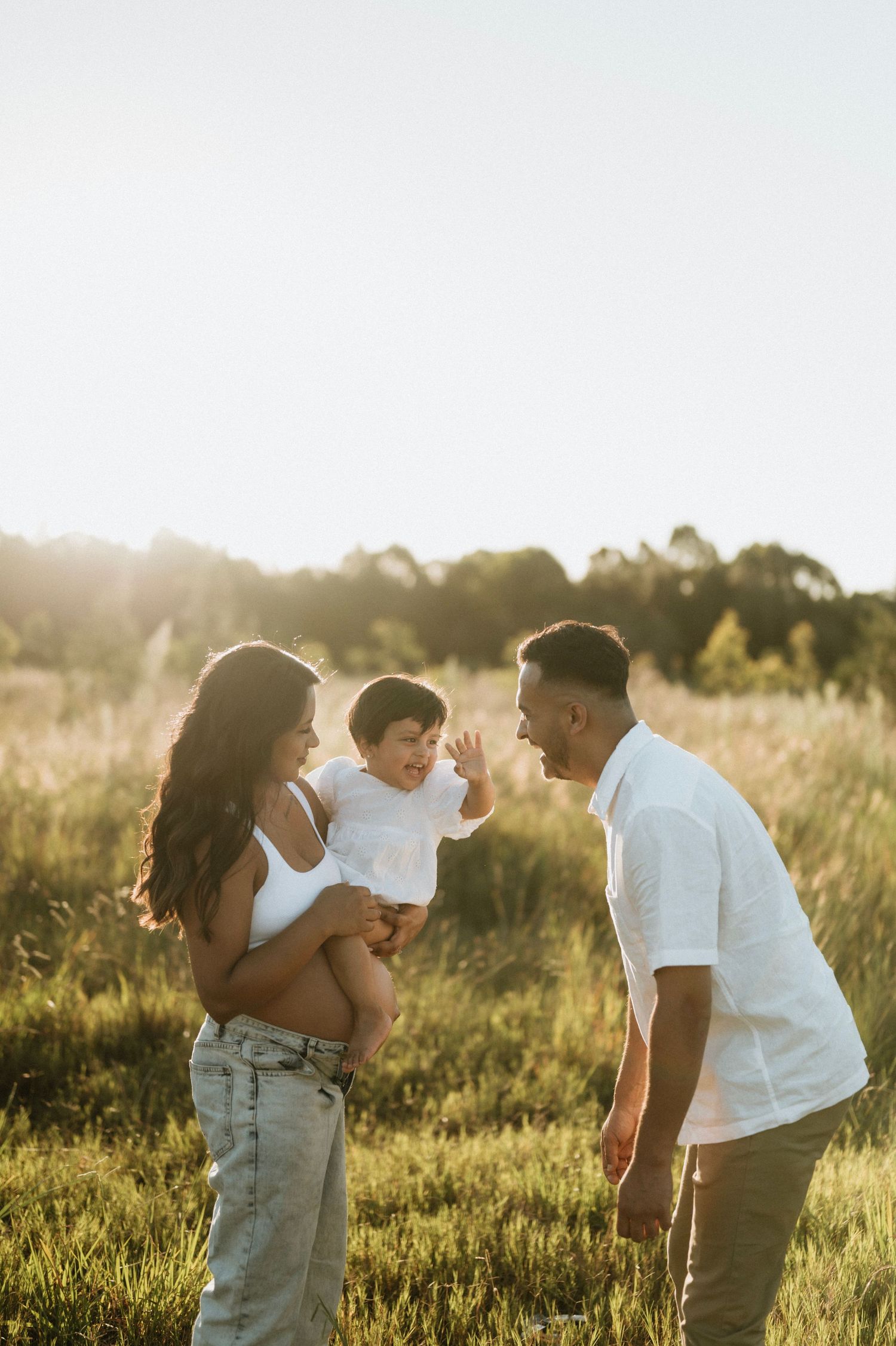 Penrith maternity session outdoors at sunset