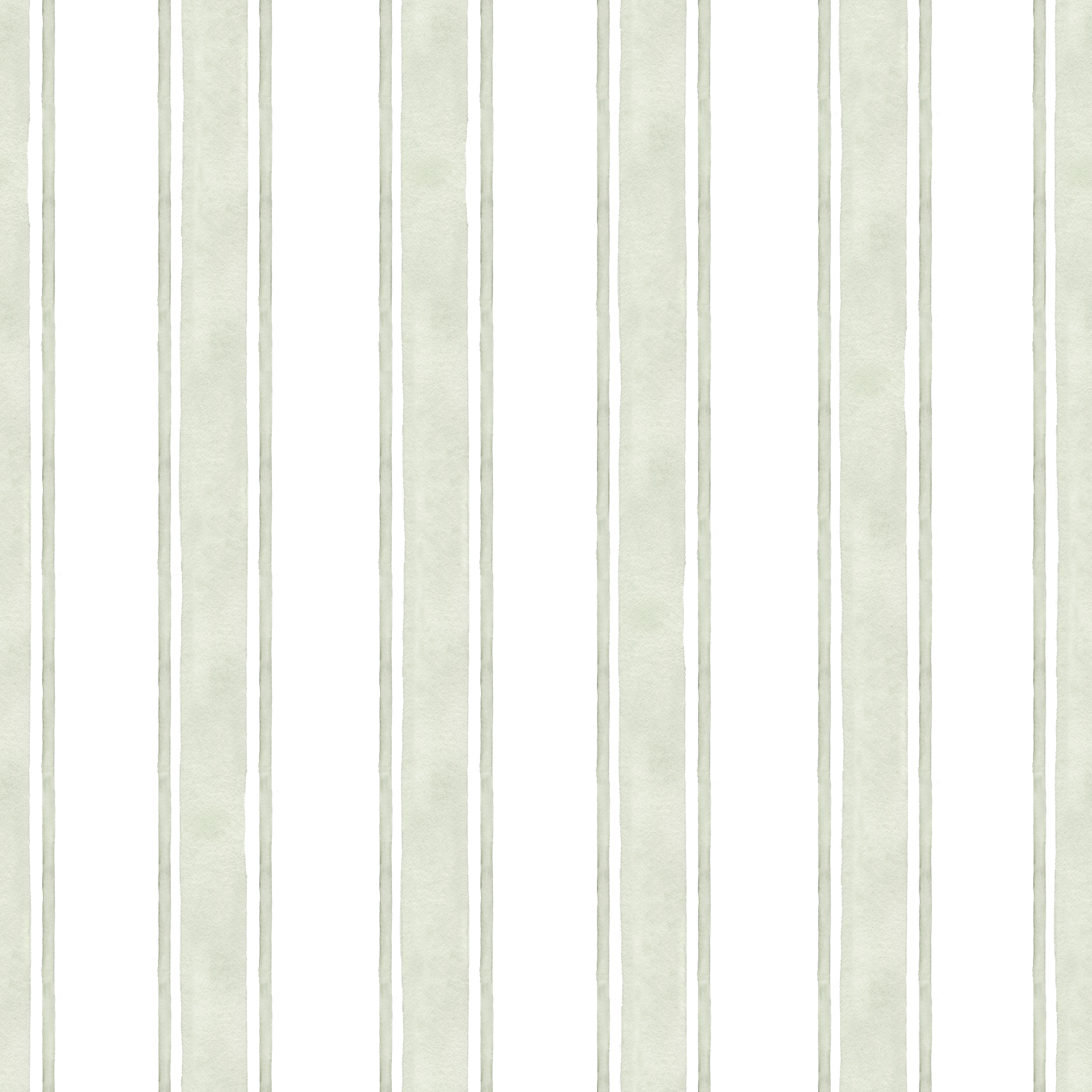 Soft sage green and white vertical stripe seamless pattern with delicate pinstripe details.
