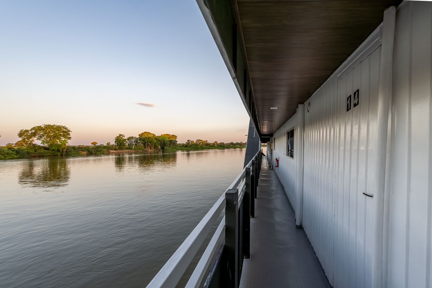 Pantanal flotel view from deck