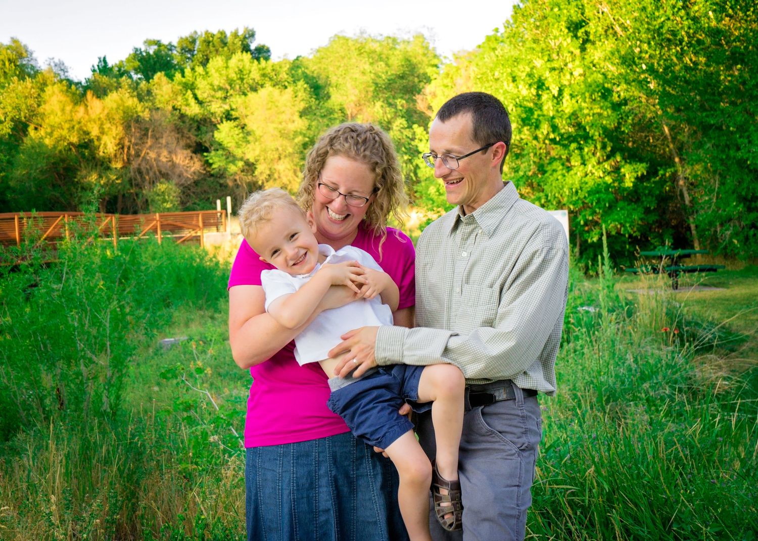 family playing with together in utah