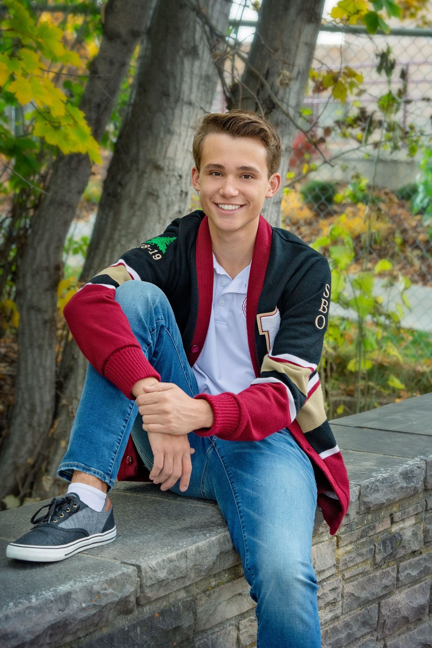 high school senior portrait in logan utah