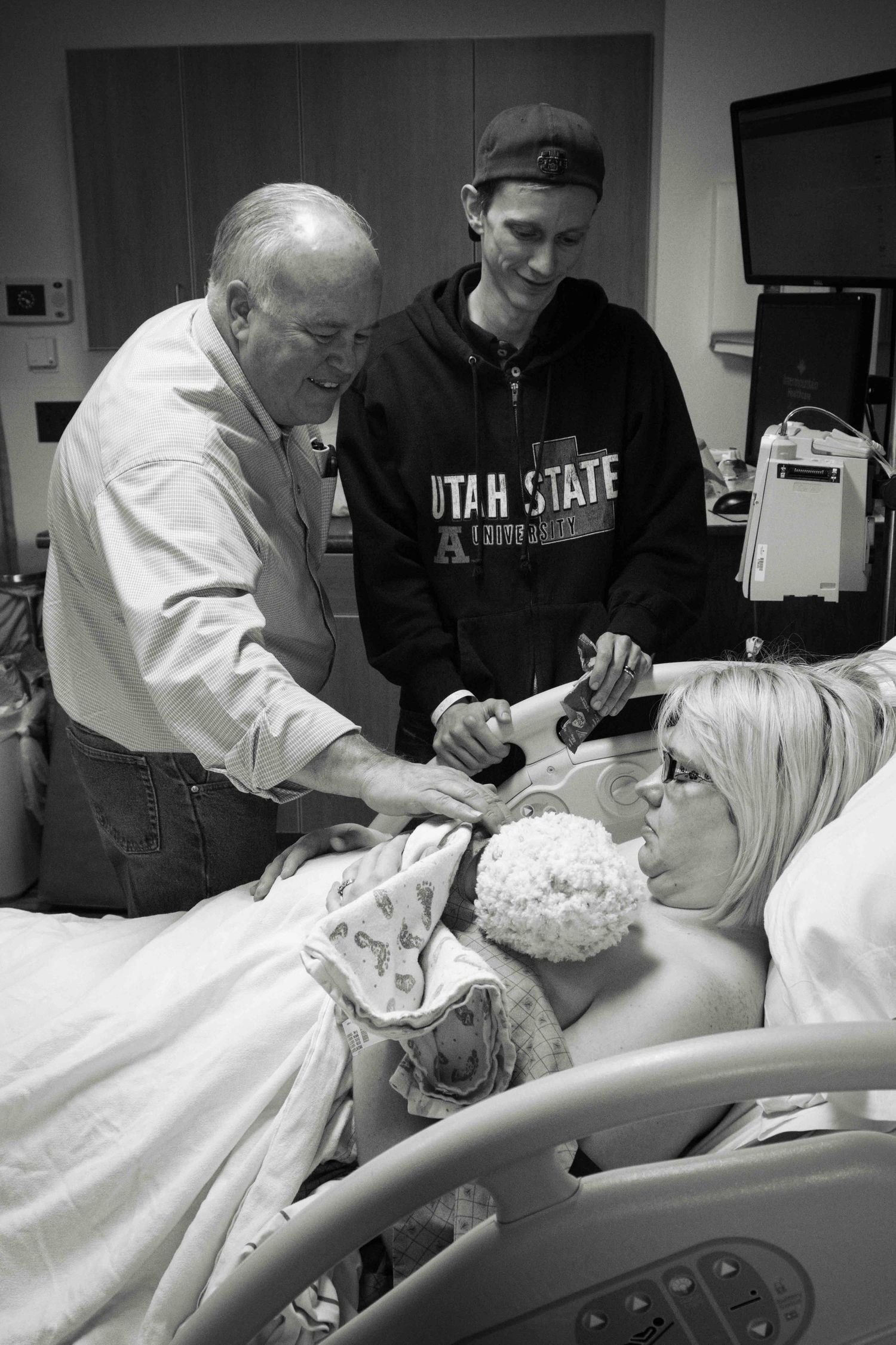 grandfather meeting grandchild
