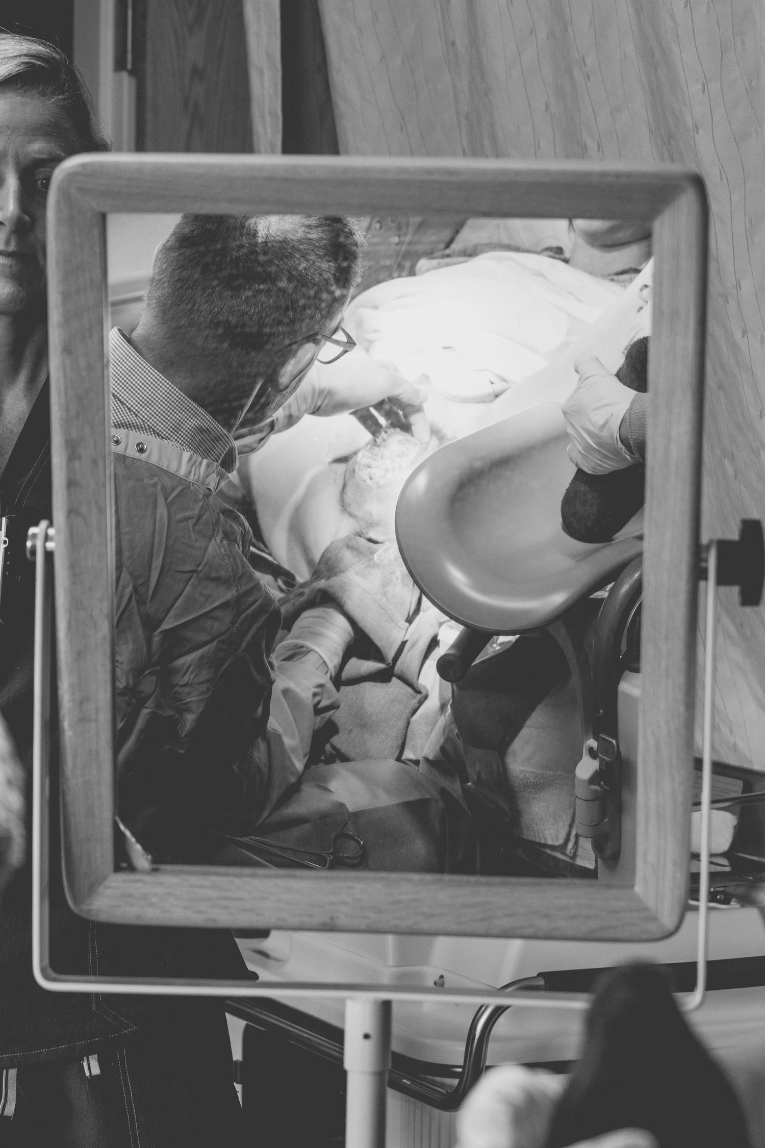 mirror view of birth