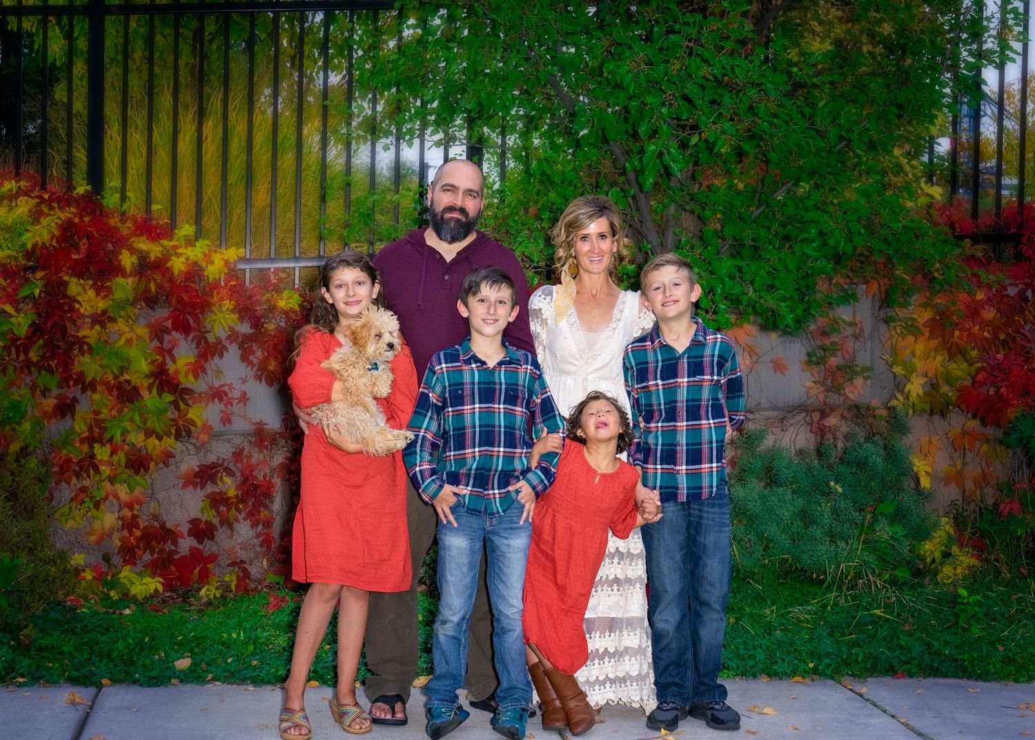 family portrait session in northern utah mountains