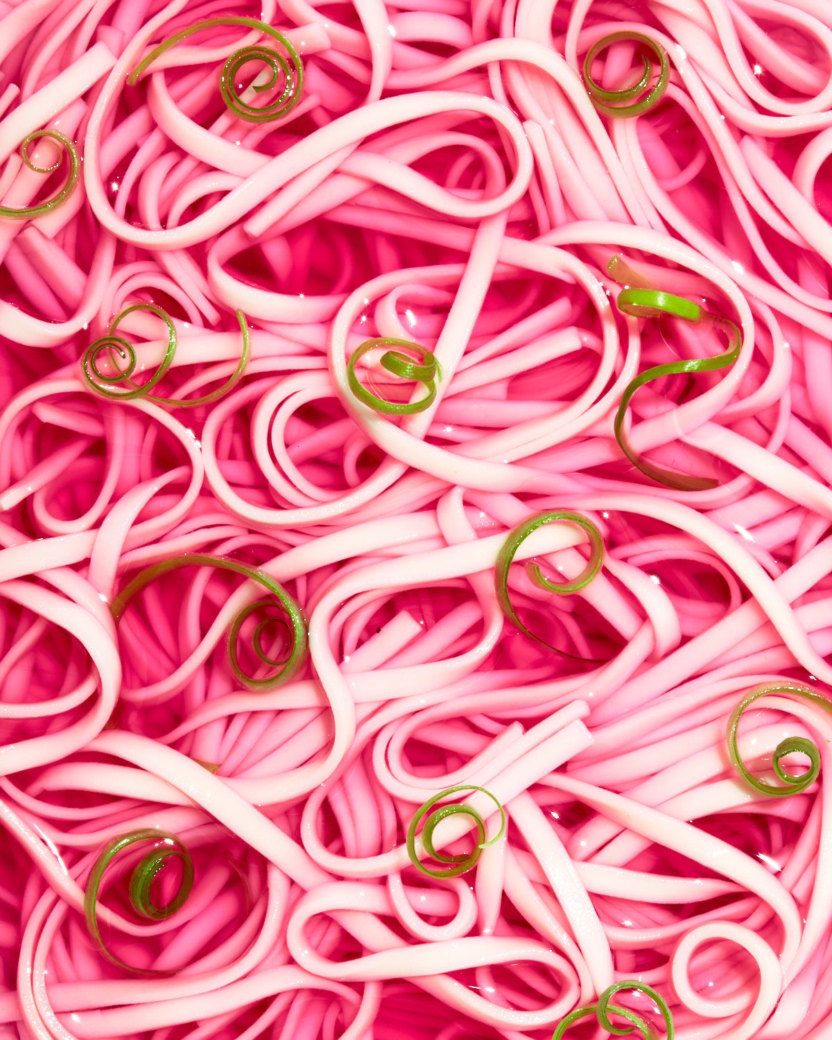 Pink ramen noodle bowl macro photography - food and drink photography - Nancy Anne - creative commercial food photographer