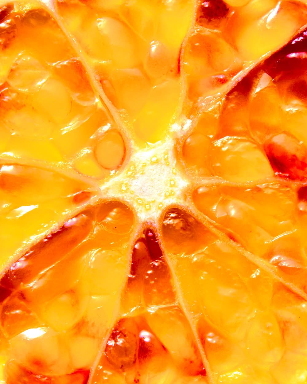 Blood orange macro food photography - creative fruit photography - Nancy Anne - colourful food and drink photographer