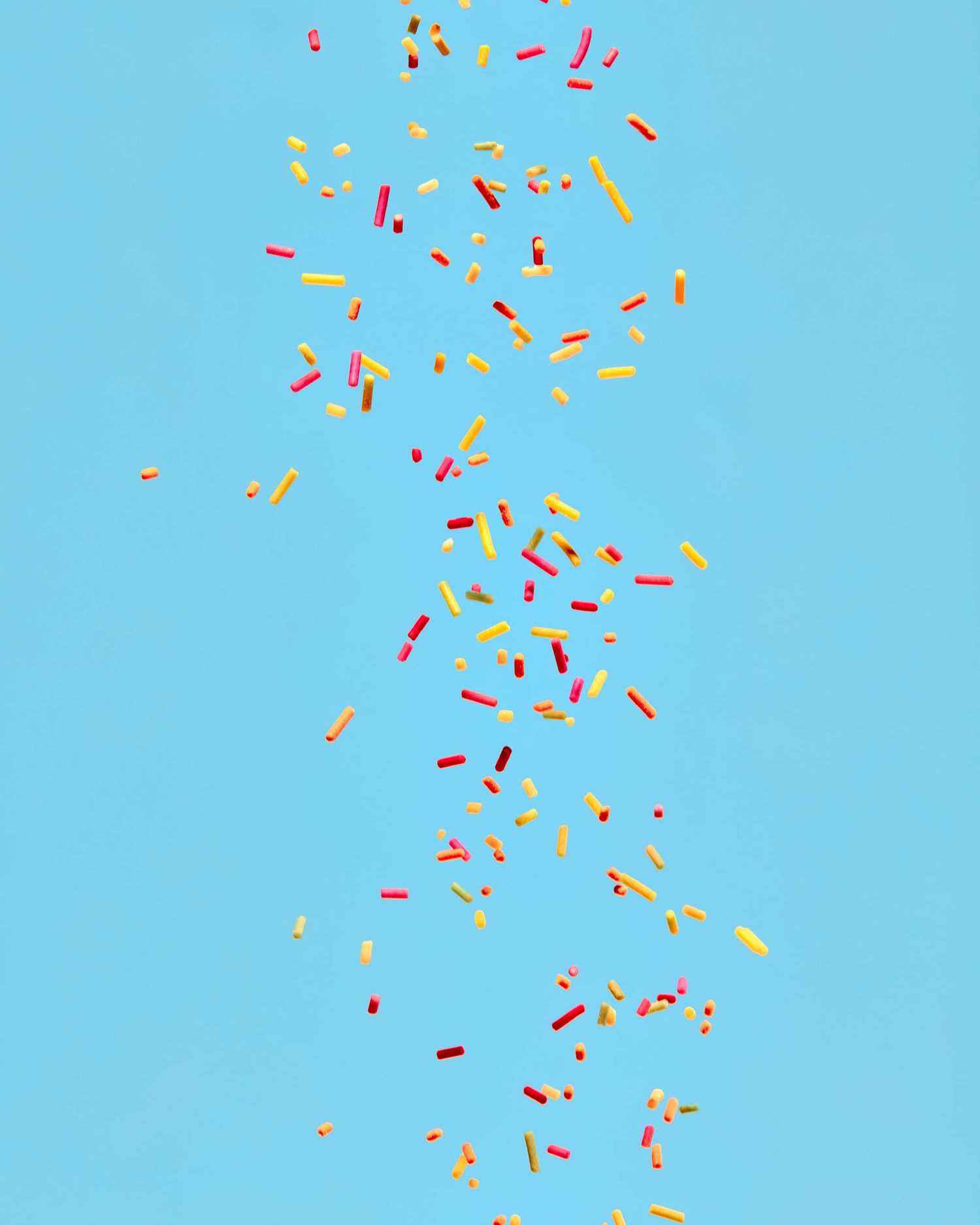 Falling sprinkles action food photography - food and drink photography - Nancy Anne - Commercial food photographer