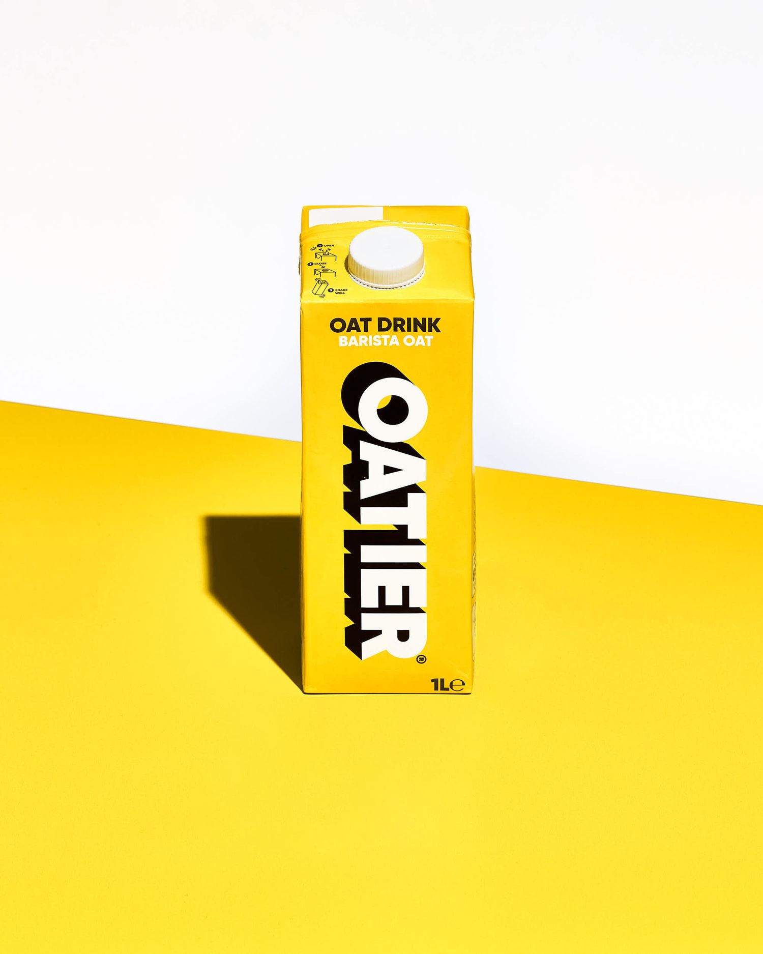 Oatier oat milk product photography - drink brand photography - Nancy Anne - energetic, dynamic product photographer - plant-based photos