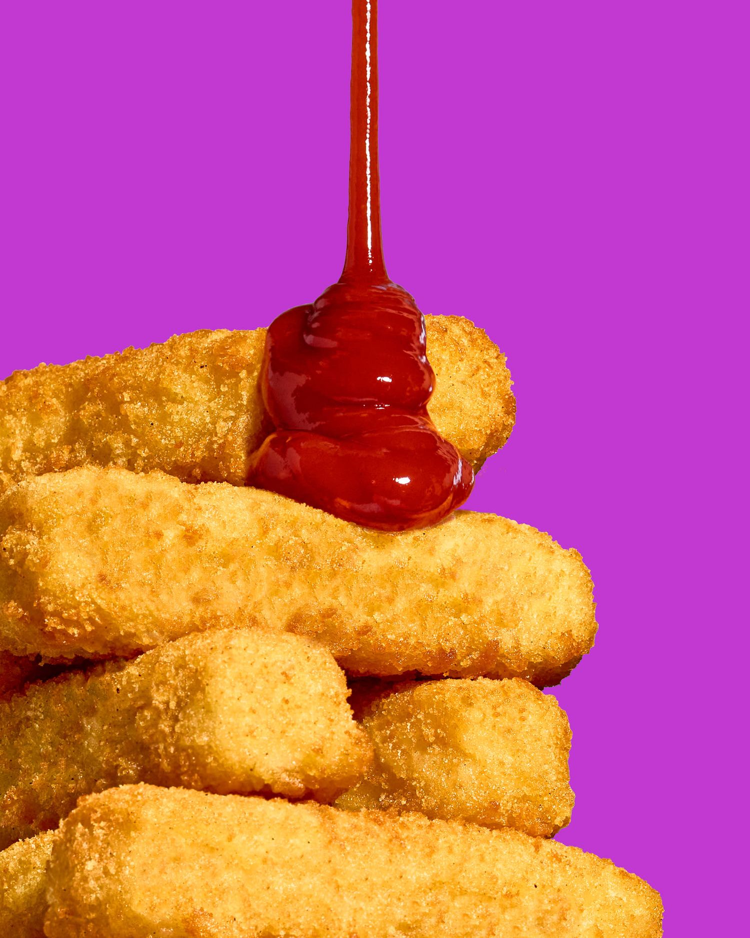 Fish fingers and ketchup food photography - dinner food photography - Nancy Anne - colourful, creative food and drink photographer