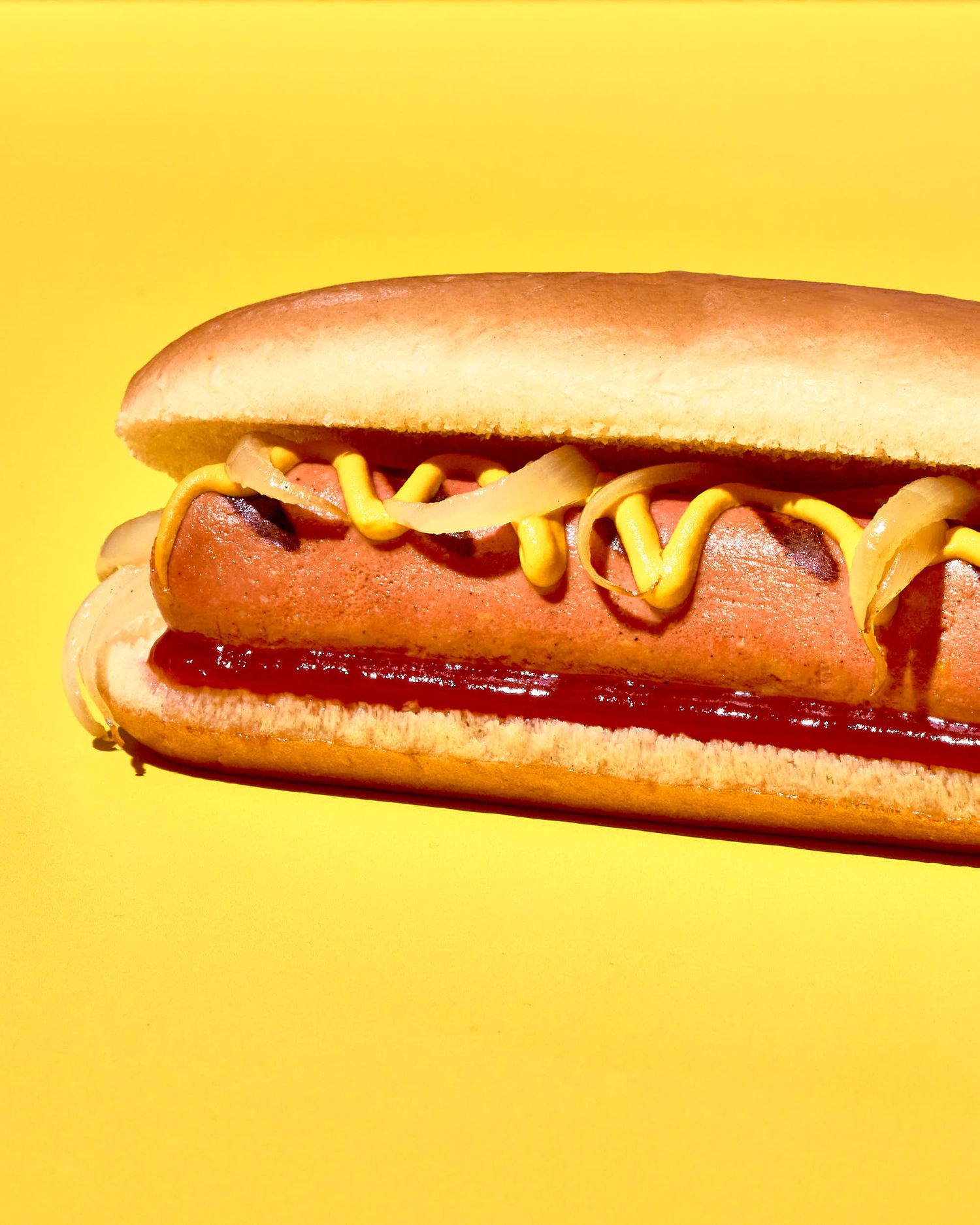 Hot dog, fries, ketchup, mustard - hot dog photography - food and drink photography - Nancy Anne - creative commercial food photographer