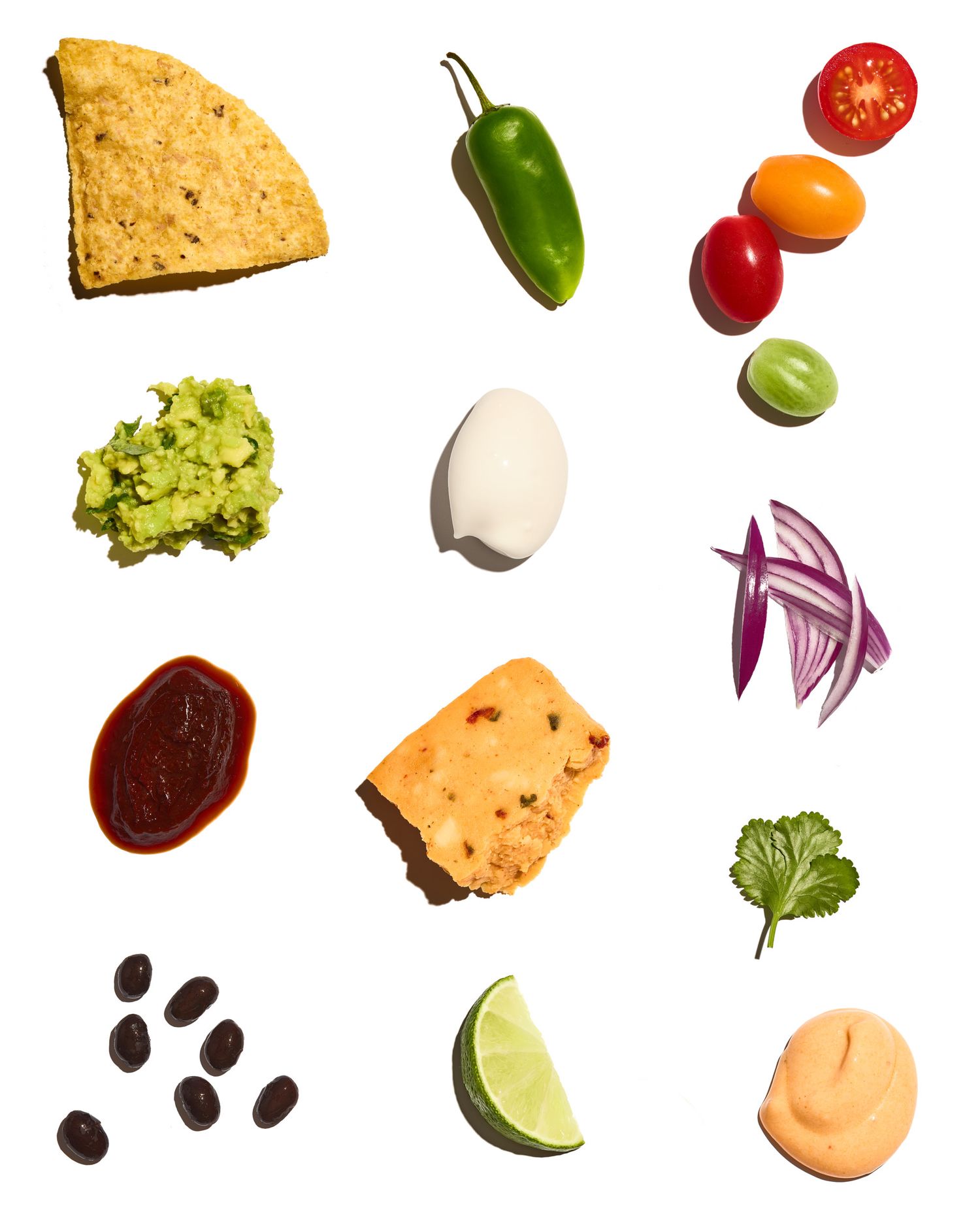 Nachos ingredients food photography - food and drink photography - Nancy Anne - creative commercial food photographer