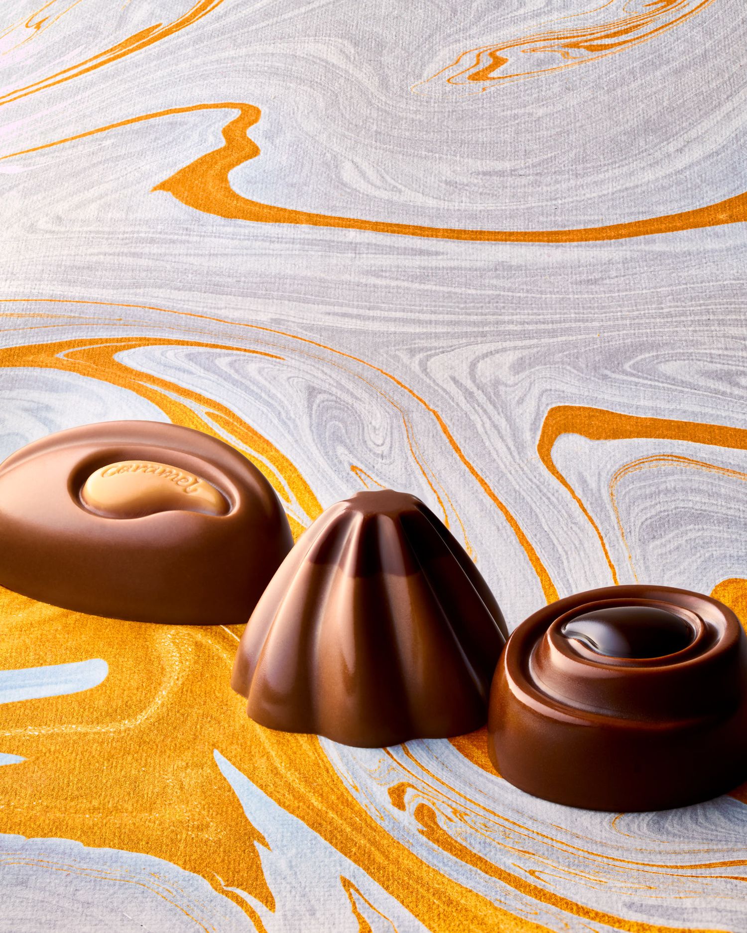 Chocolate box bonbons caramel - chocolate photography - food photography - Nancy Anne - Commercial food and drink photographer