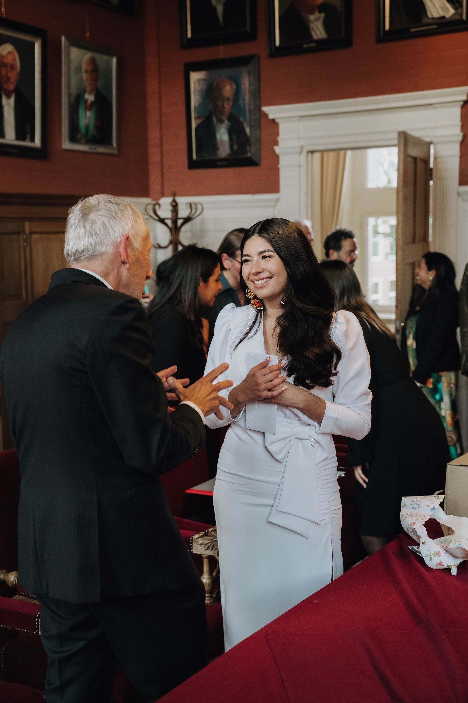 PhD student celebrate diploma