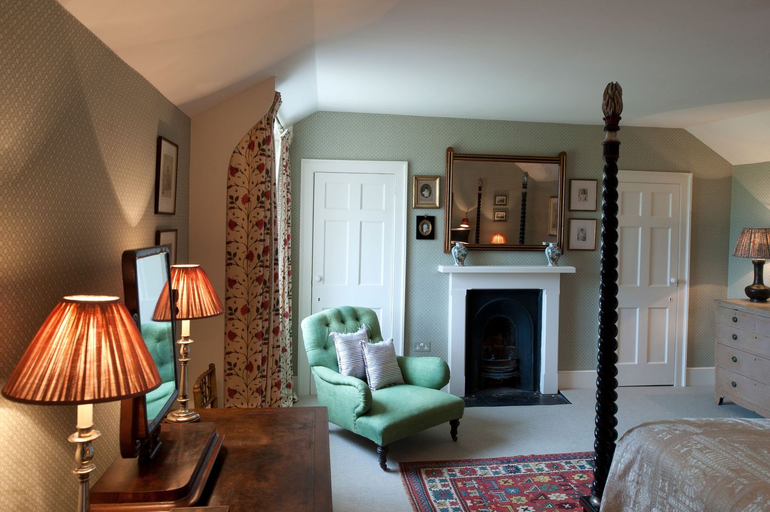 Cozy bedroom Ellis Room at the Gunton Arms pub Norfolk
Photograph by Danny Elwes