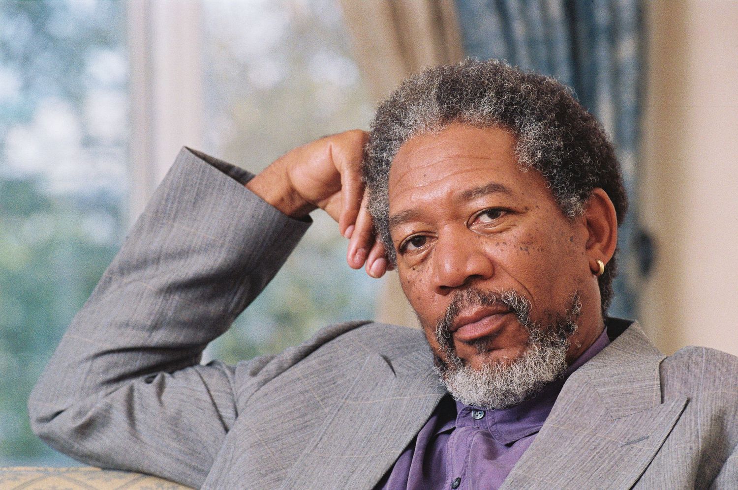Actor Morgan Freeman, portrait.
Photograph by Danny Elwes