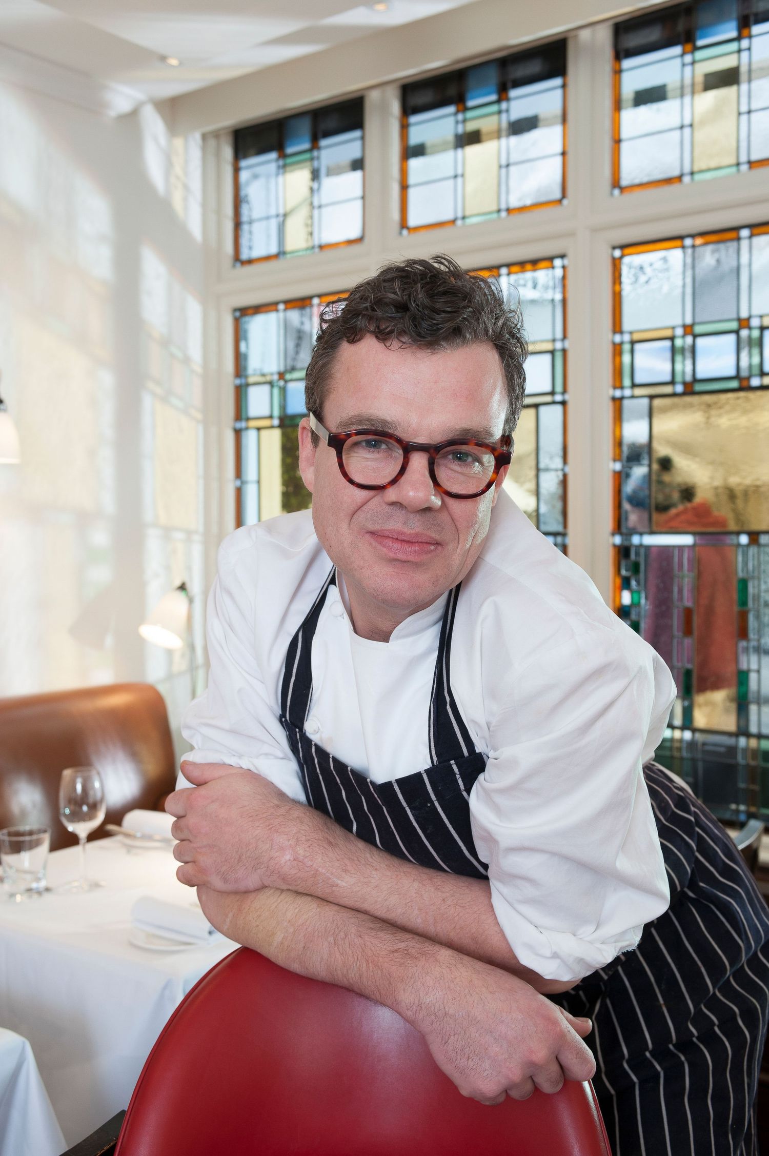 Jeremy Lee, Chef at Quo Vadis in Soho london
Photograph by Danny Elwes