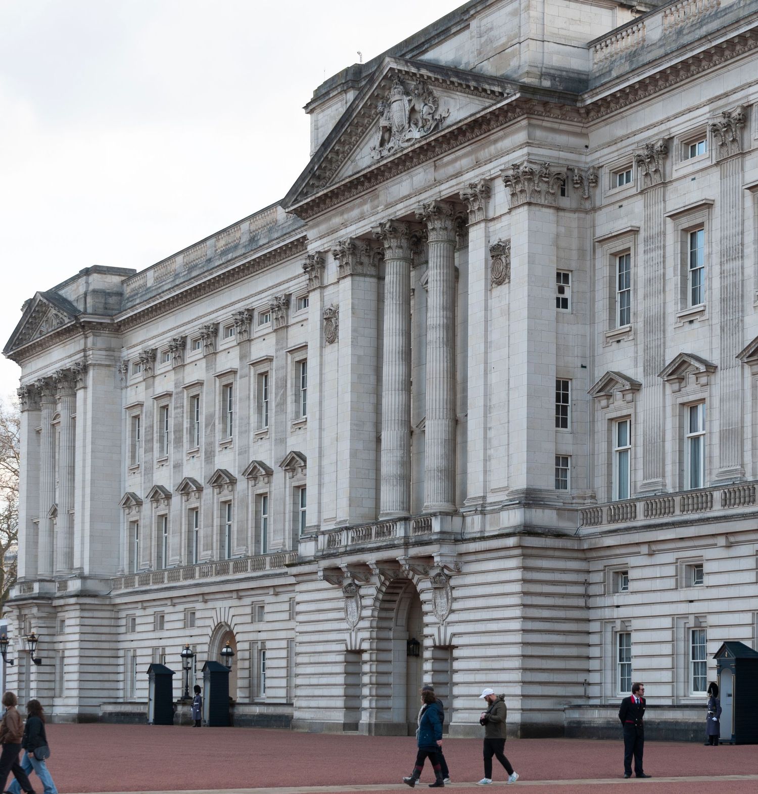 The outside of Buckingham Palace, London home of the Royal Family. For tourist on vacation, London Photo Tour
Photograph by Danny Elwes