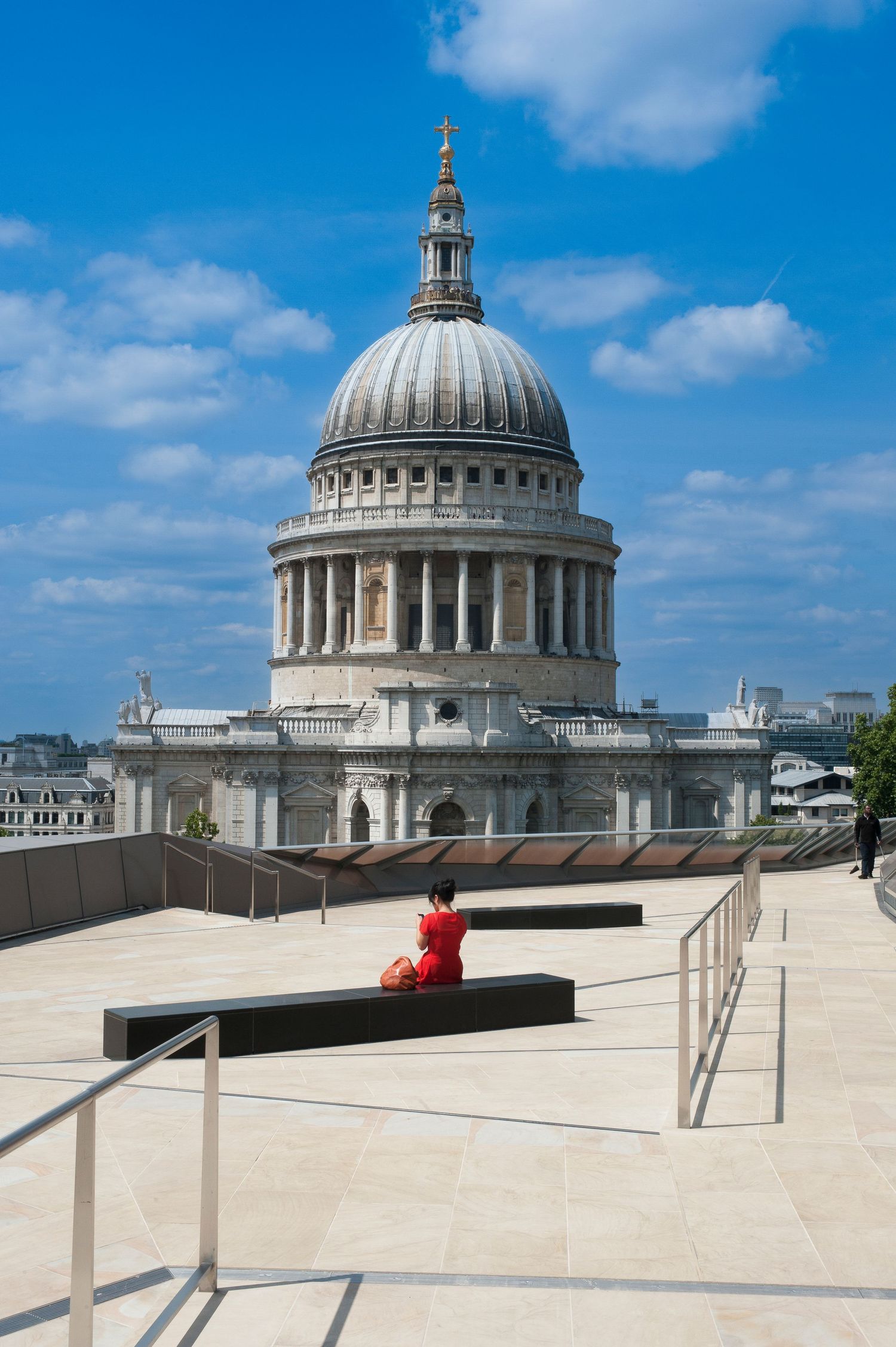 Woman in Red, the Sweeper and St Paul's Cathedral London.
London Photo Tour
Photograph by Danny Elwes