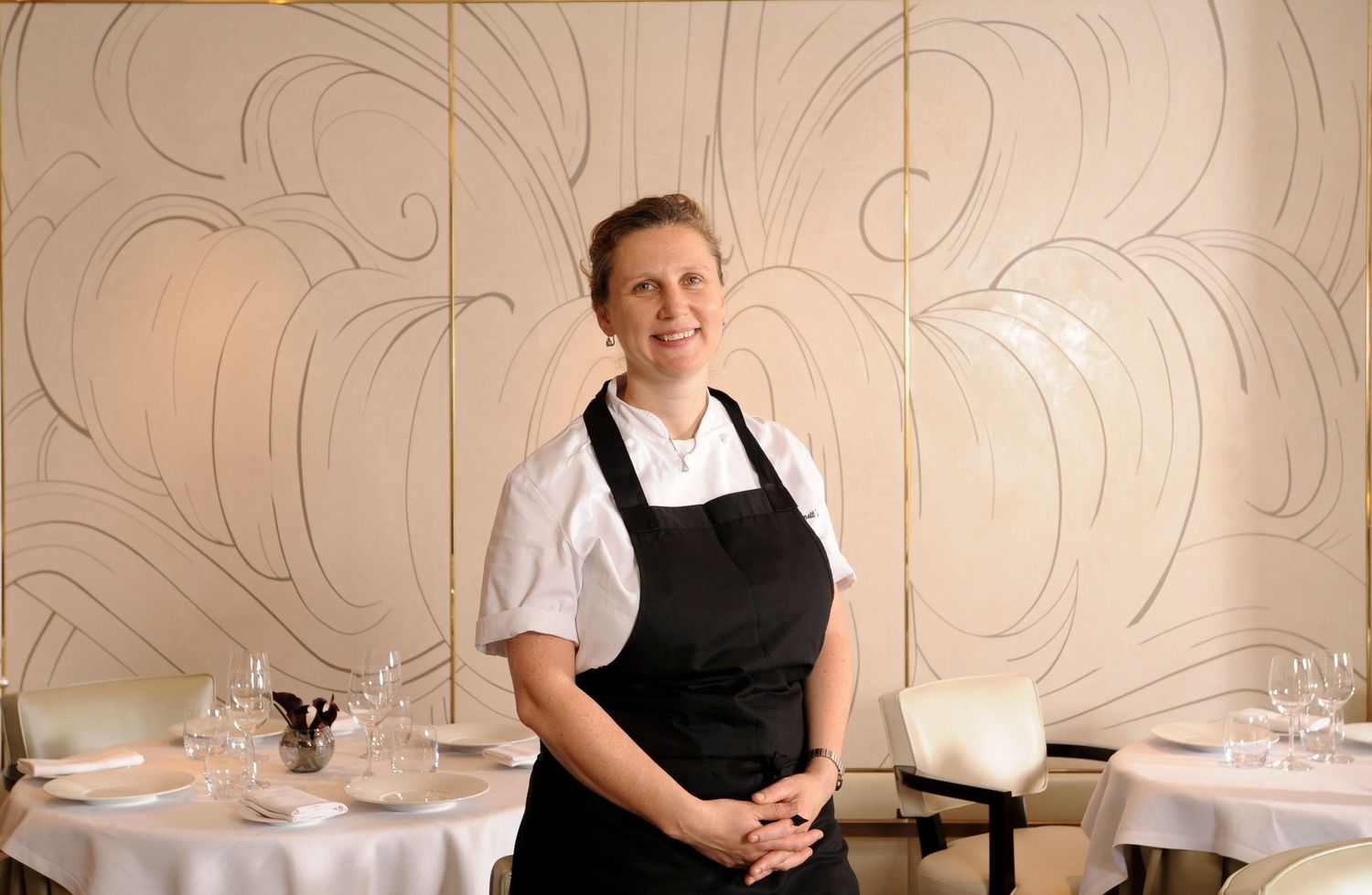 Head Chef Angela Hartnett in her restaurant
Murano, 20 Queen Street, London, W1
Photograph by Danny Elwes