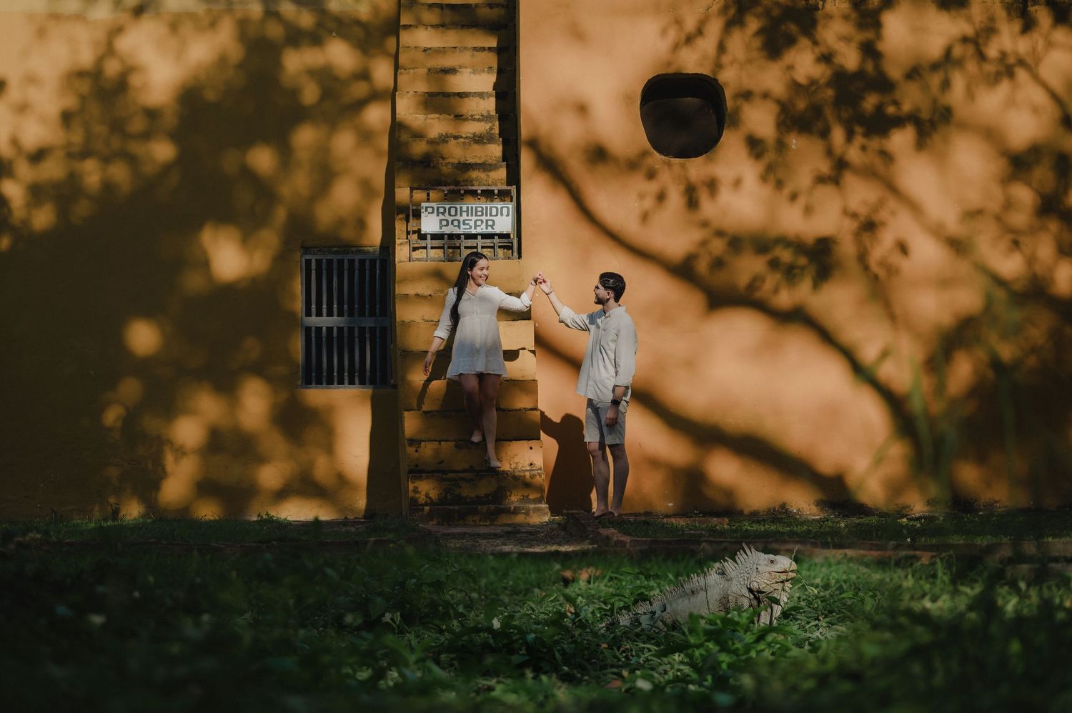 foto de pareja en la quinta de san pedro alejandrino