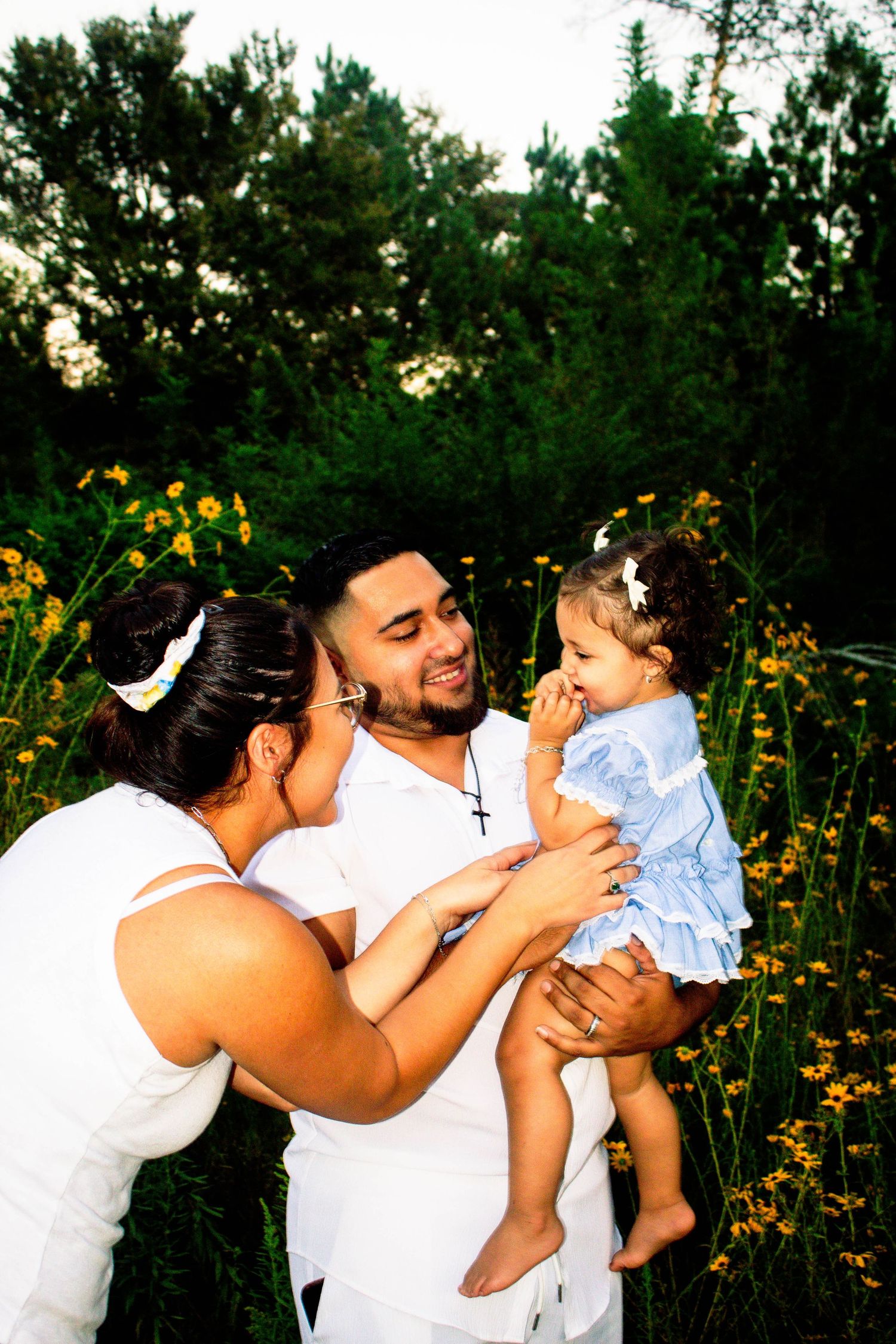 family playing