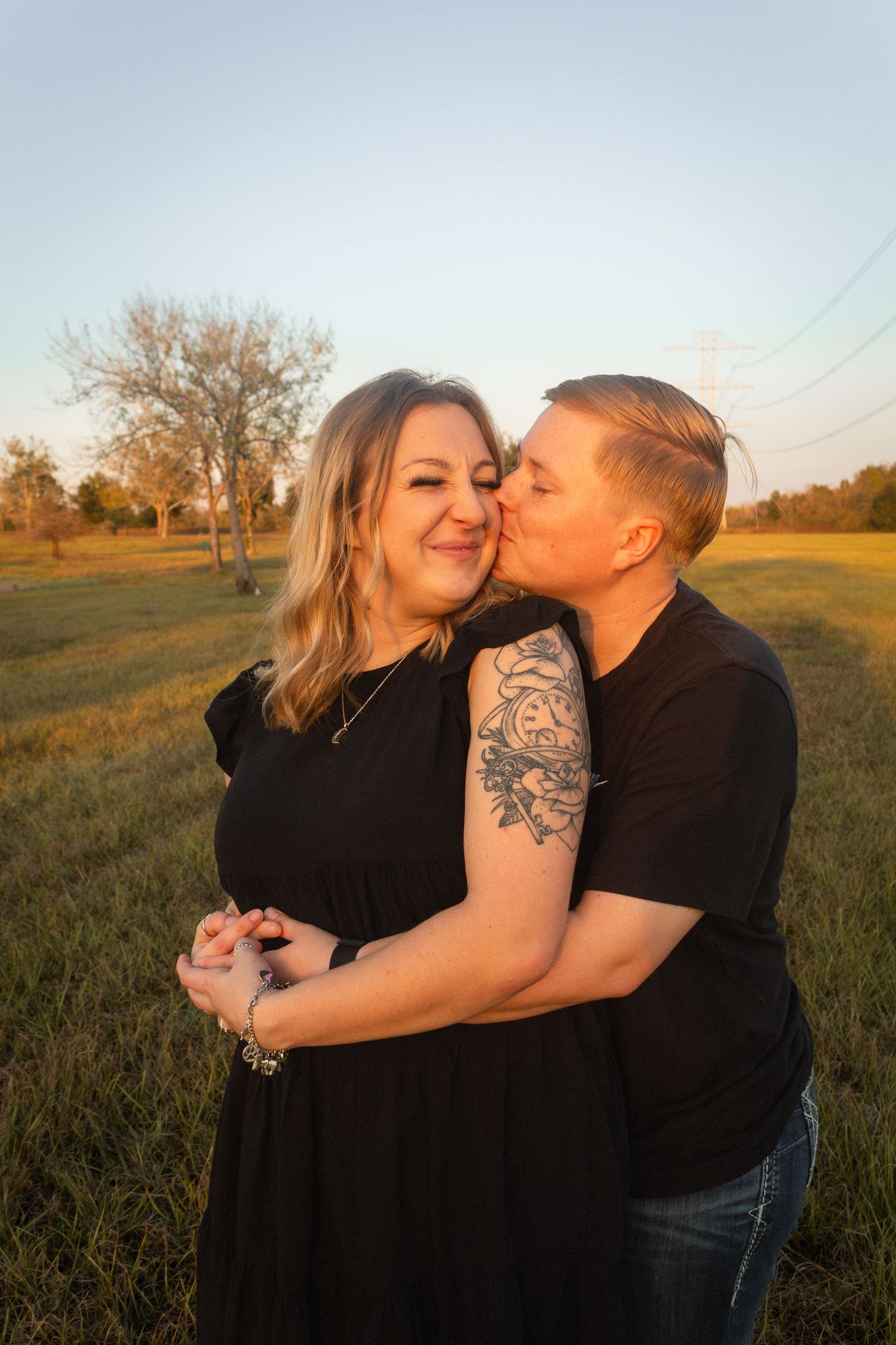 a couple sharing love