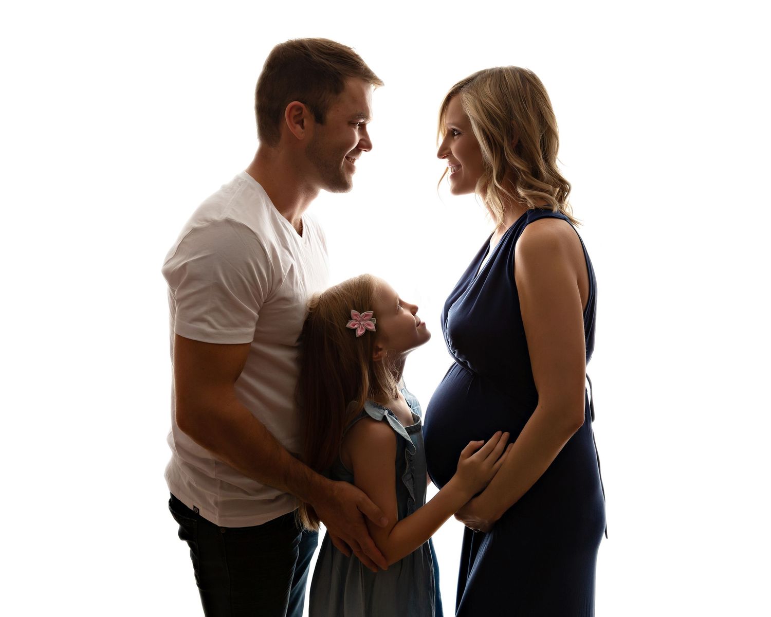 Candid family interaction series against white background showing playful moments.Toowoomba Photographer Toowoomba Newborn Photographer