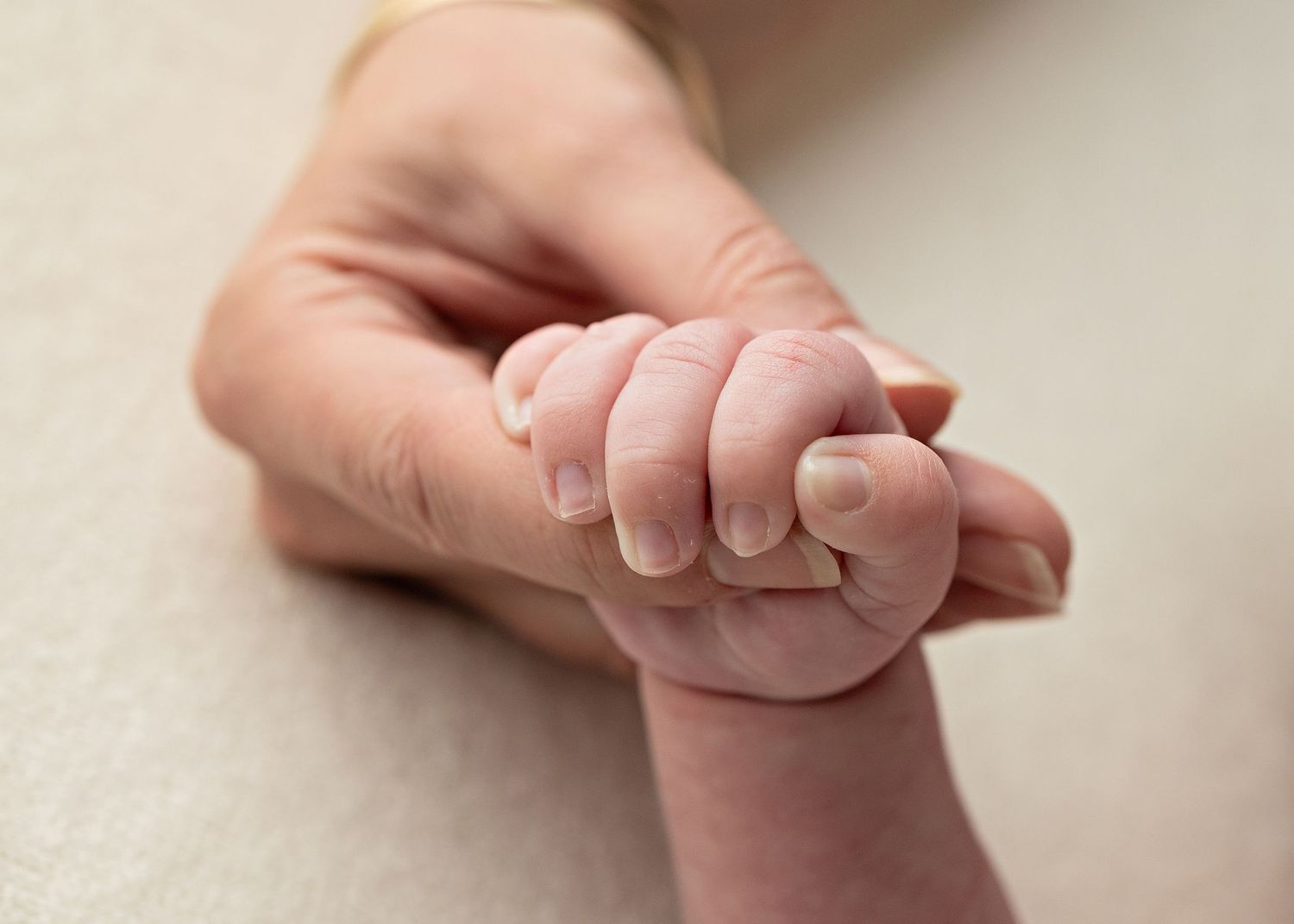 Close-up series of tiny newborn baby hands and fingers against white backgroundToowoomba Photographer Toowoomba Newborn Photographer