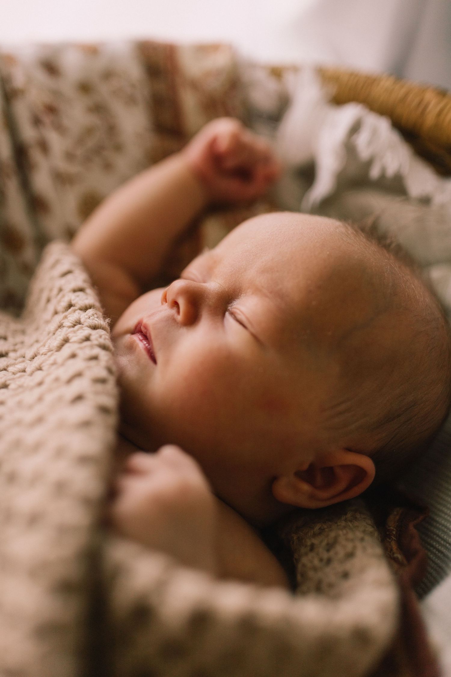 newborn wrapped in blanket