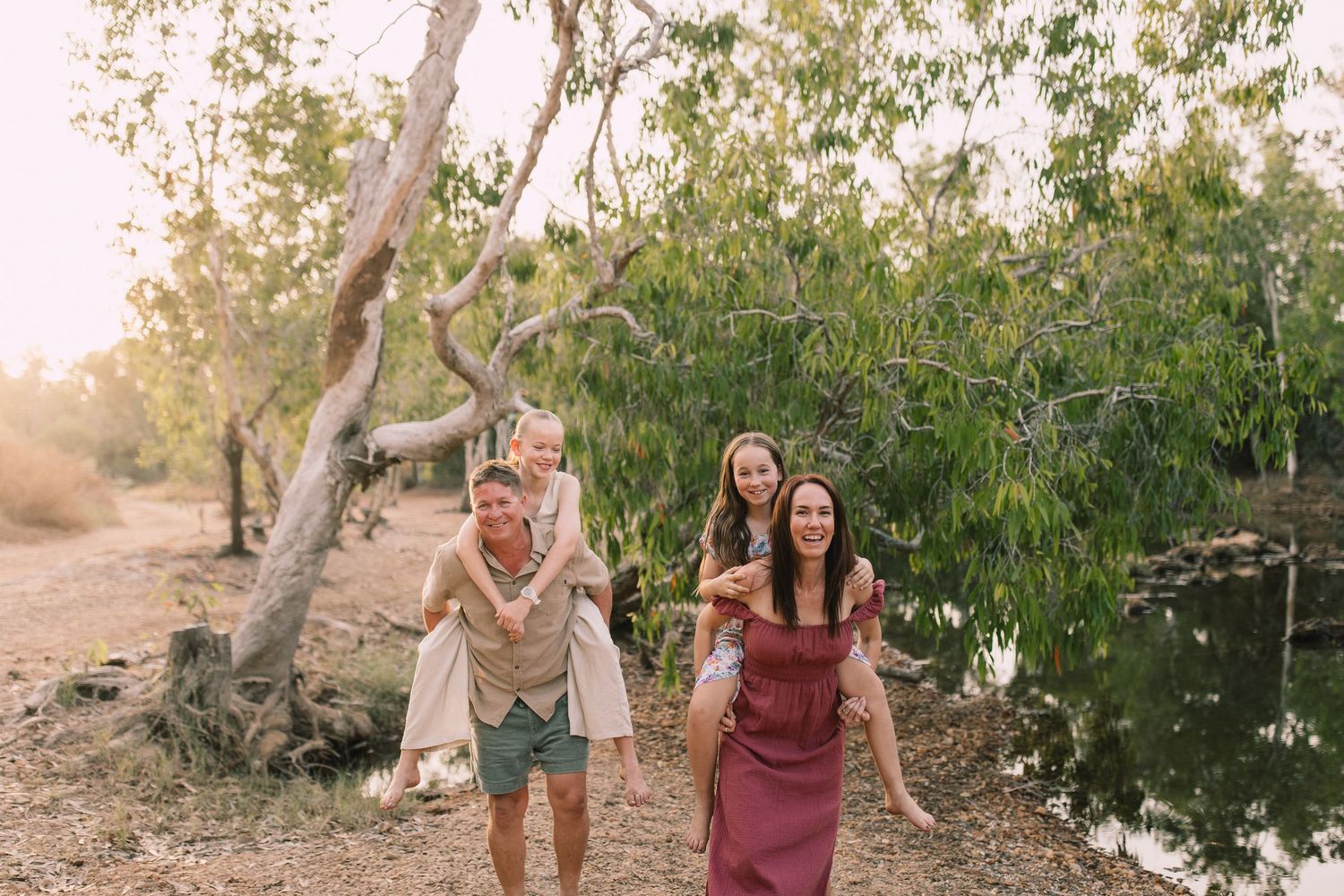 Rural Darwin family creek session