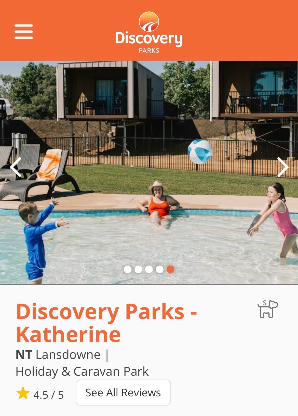 Katherine Caravan Park marketing photography