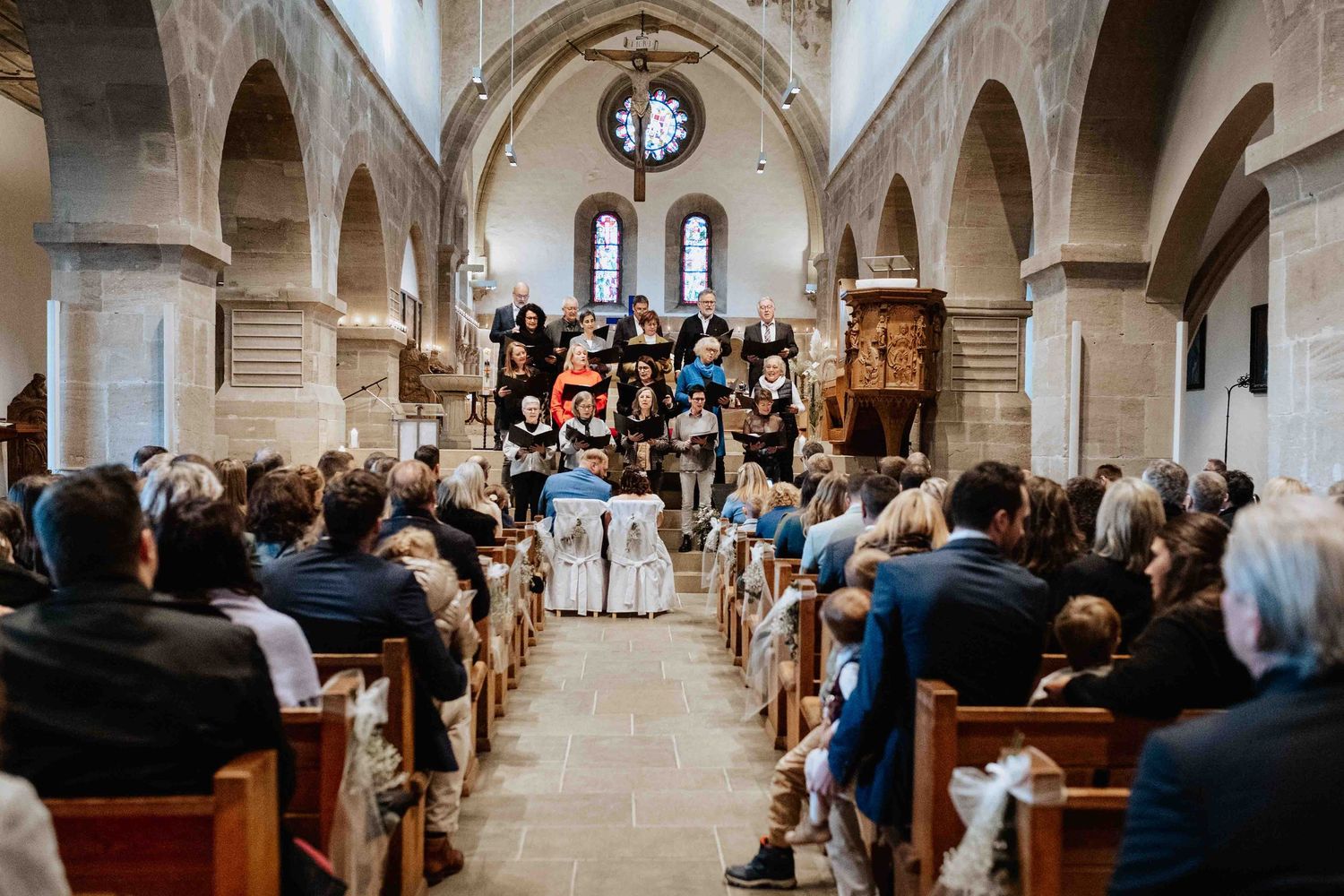 kirchliche Hochzeit in Denkendorf, in der Klosterkirche Denkendorf, am Kloster Denkendorf