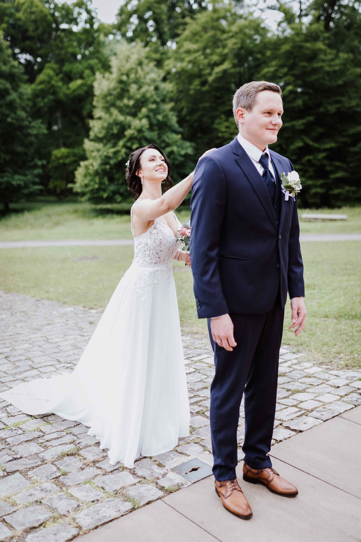 emotionale und romantische Hochzeit Schloss Ludwigsburg, Favotite Schloss, Blühendes Barock