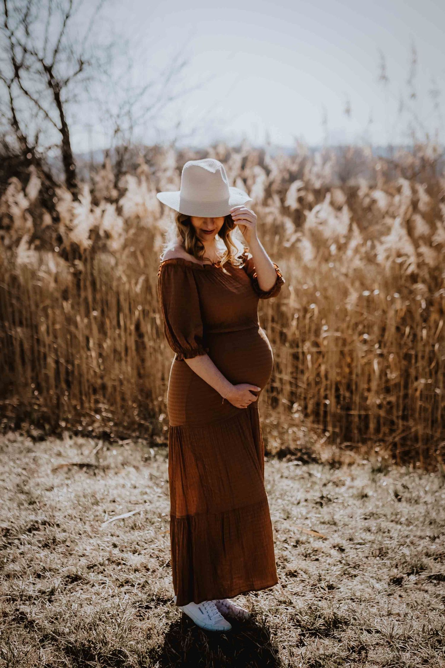 Babybauch shooting in Denkendorf draussen