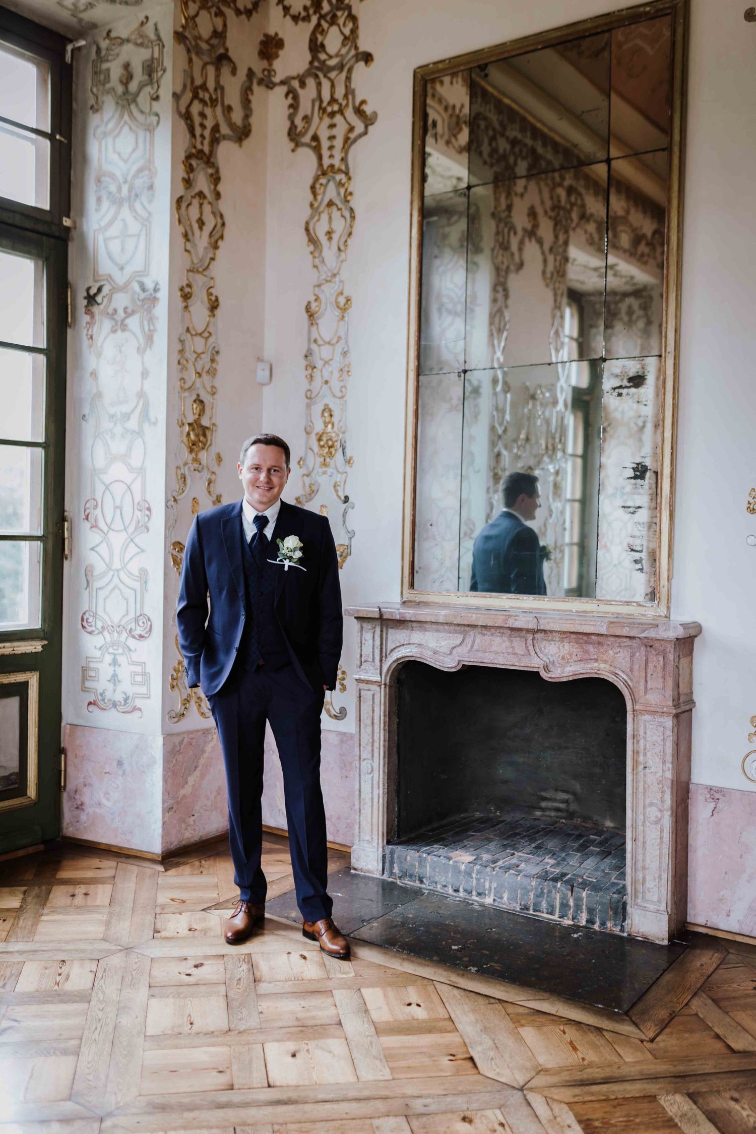 emotionale und romantische Hochzeit Schloss Ludwigsburg, Favotite Schloss, Blühendes Barock