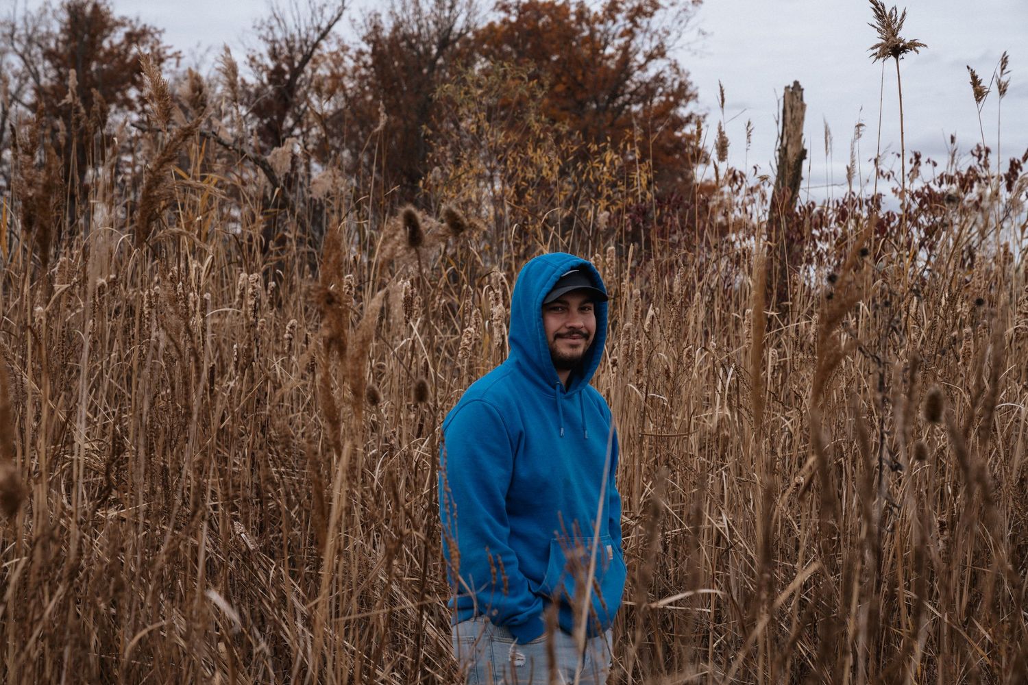 boy in reeds