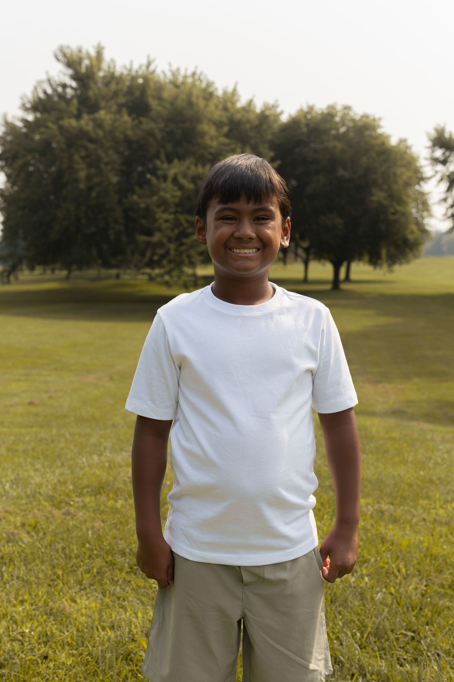 boy posing for the camera
