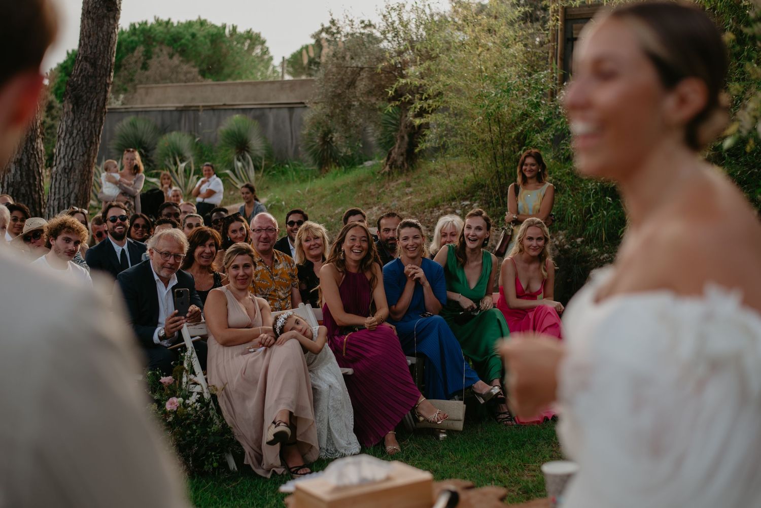 emotions pendant une ceremonie de mariage